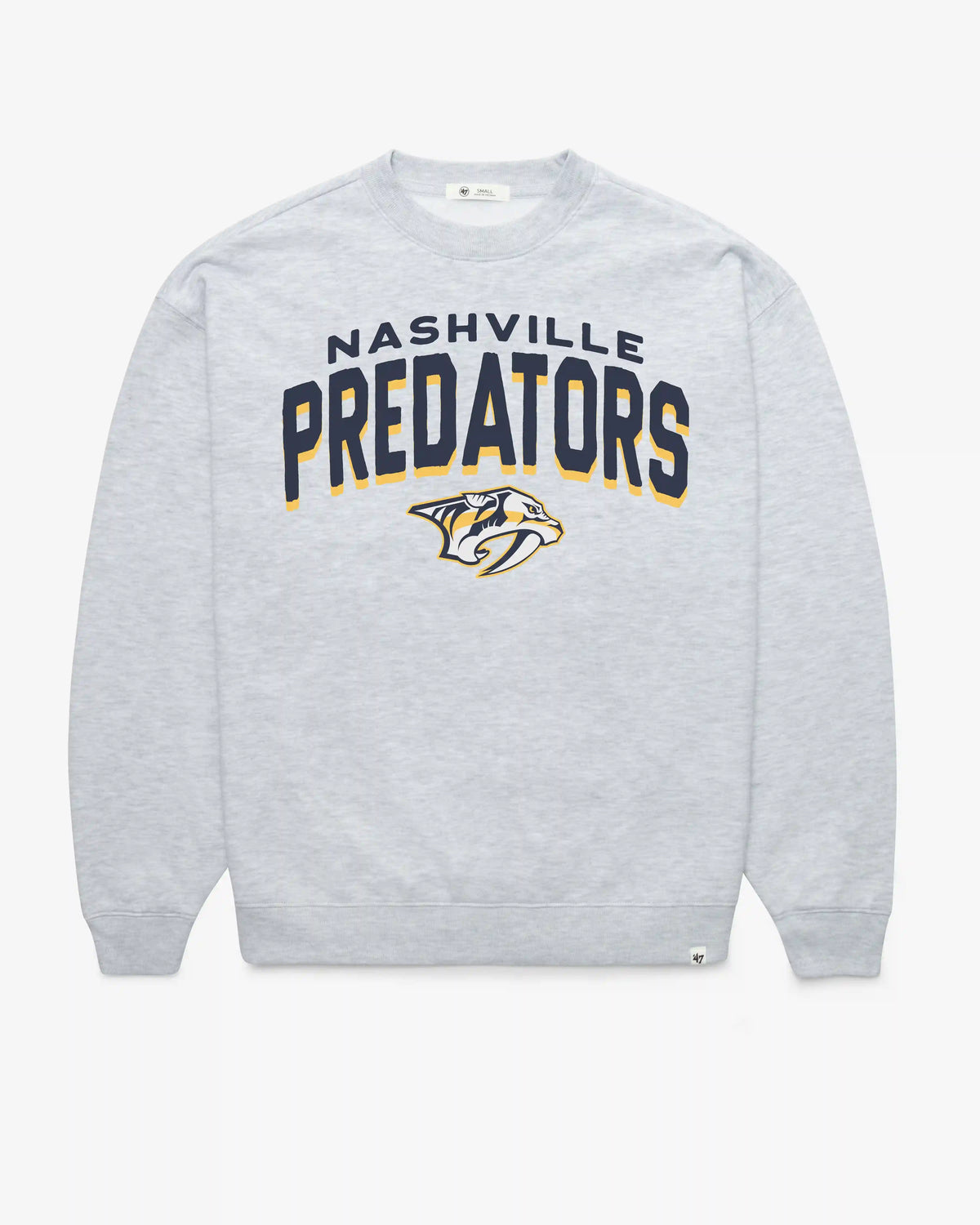 NASHVILLE PREDATORS CAMPUS ARCH CLOUD '47 OVERSIZED CREW WOMENS