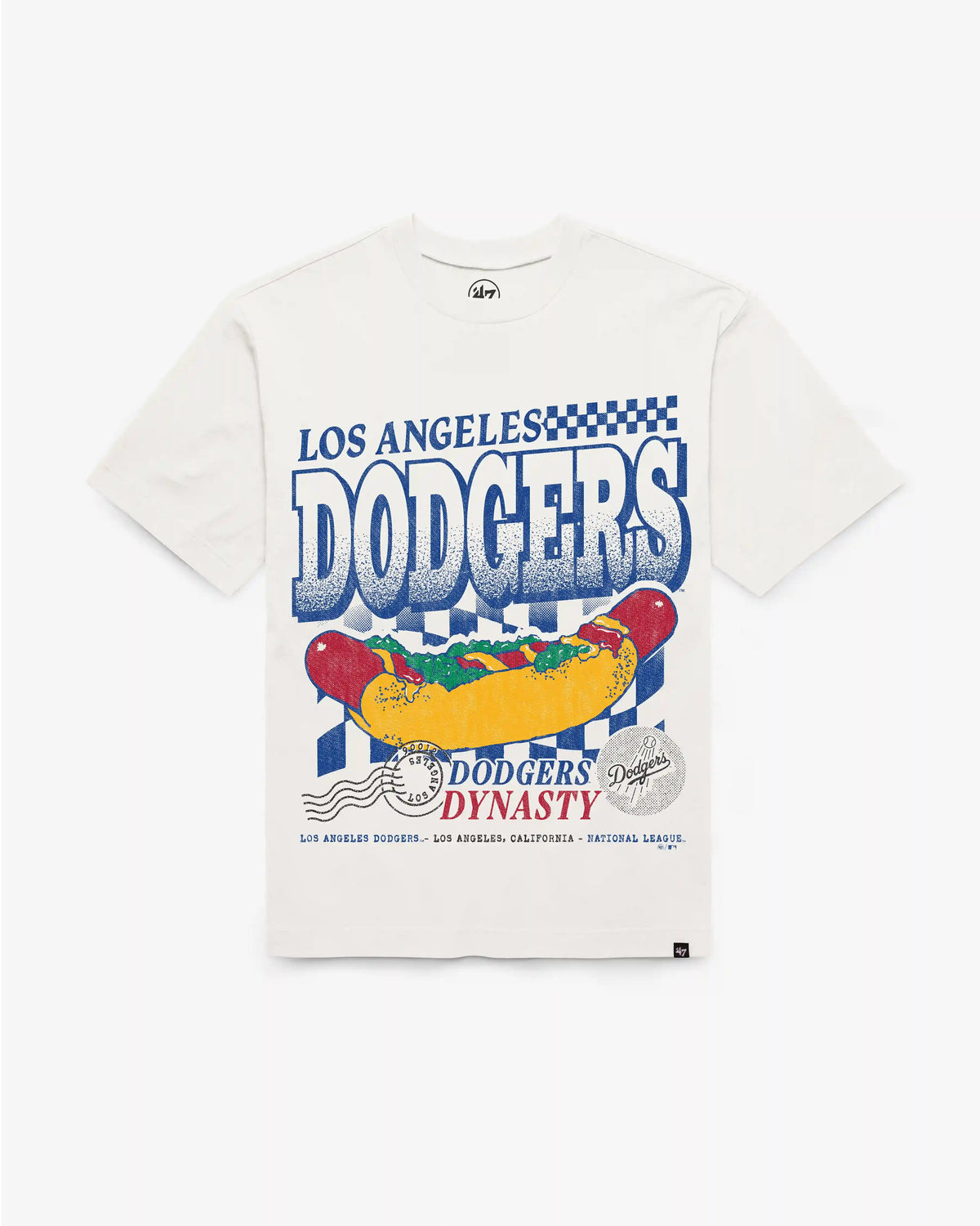 LOS ANGELES DODGERS ON THE GRILL '47 FOUNDATION TEE