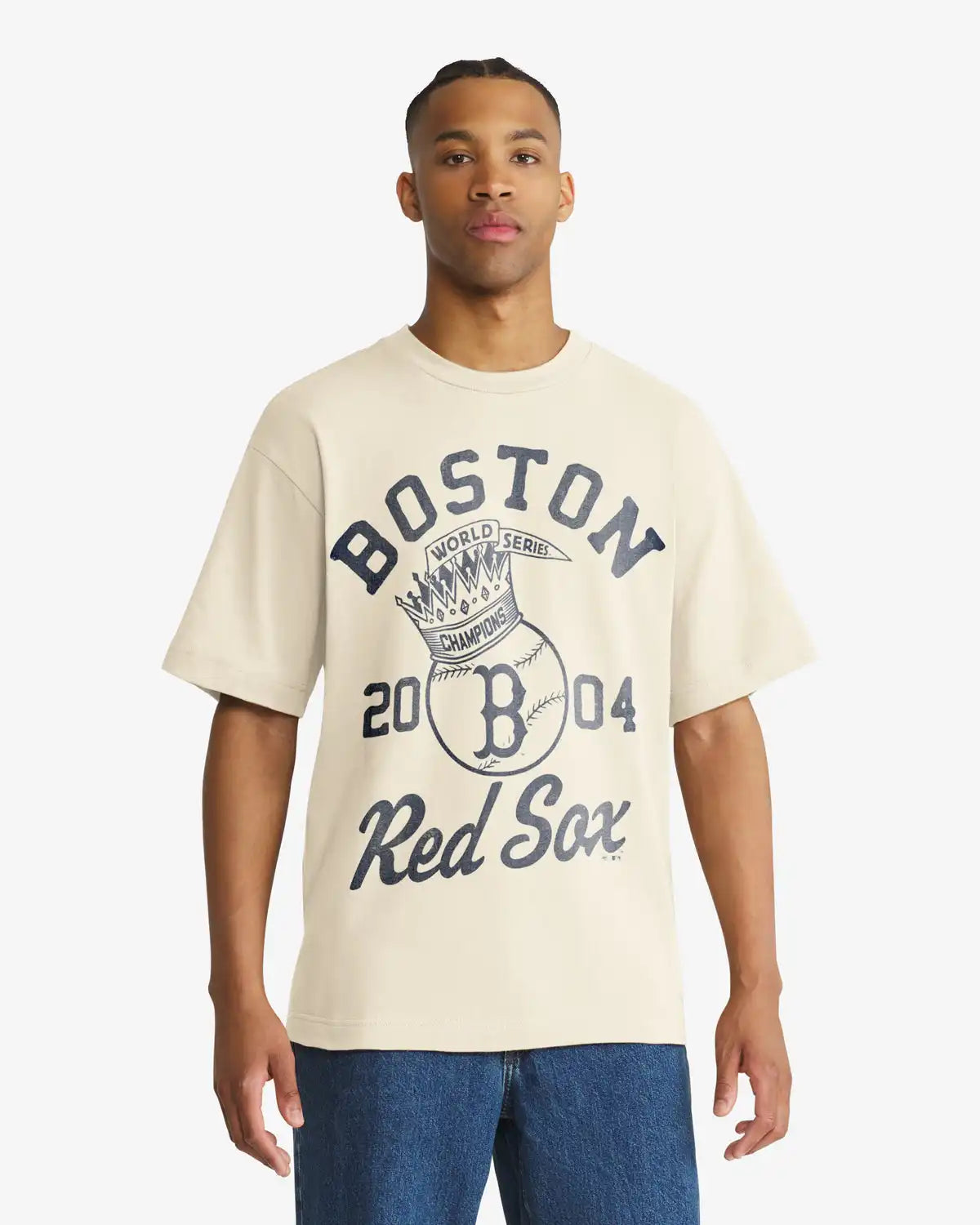 BOSTON RED SOX COOPERSTOWN WORLD SERIES CROWNED '47 FOUNDATION TEE