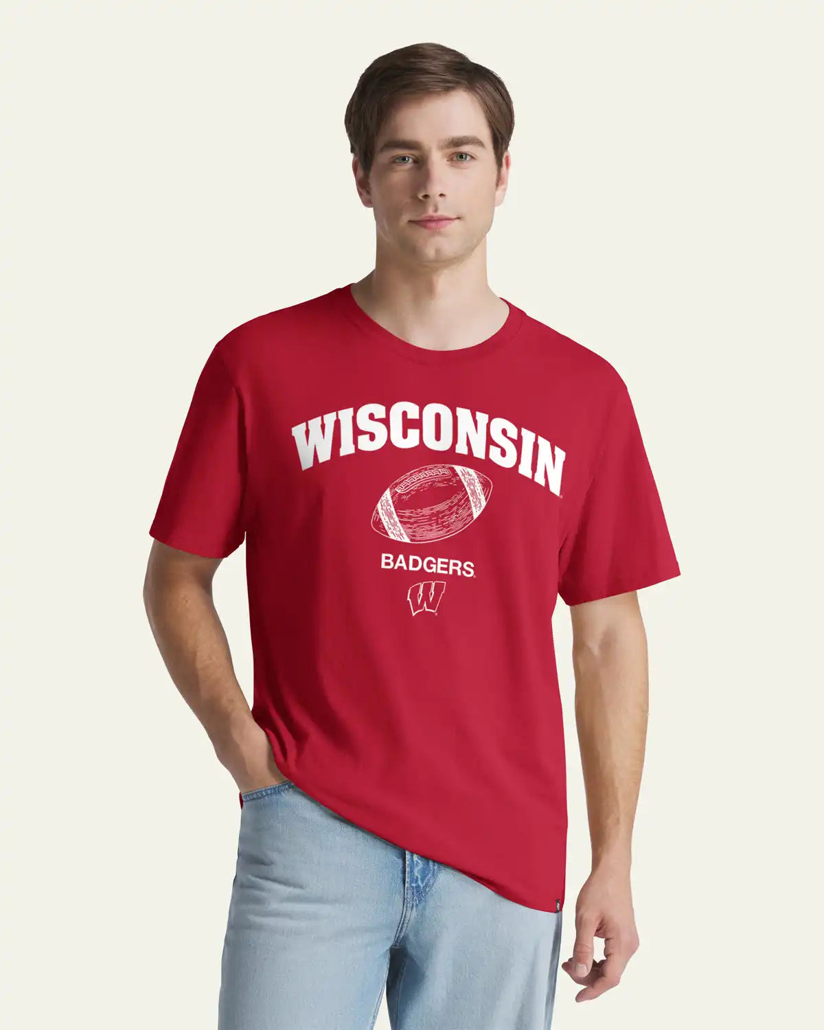 WISCONSIN BADGERS PLAY BLOCK '47 EVERYDAY TEE