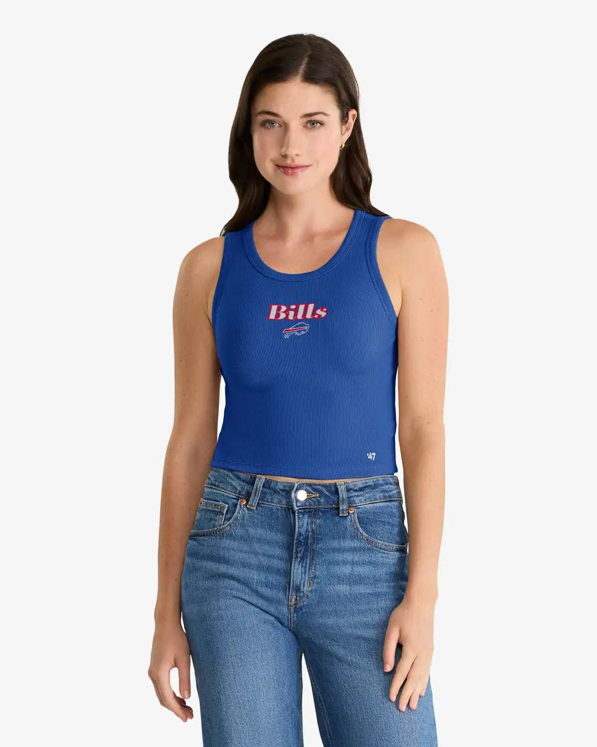 BUFFALO BILLS STRAIGHT CUT '47 BABY RIB TANK WOMENS