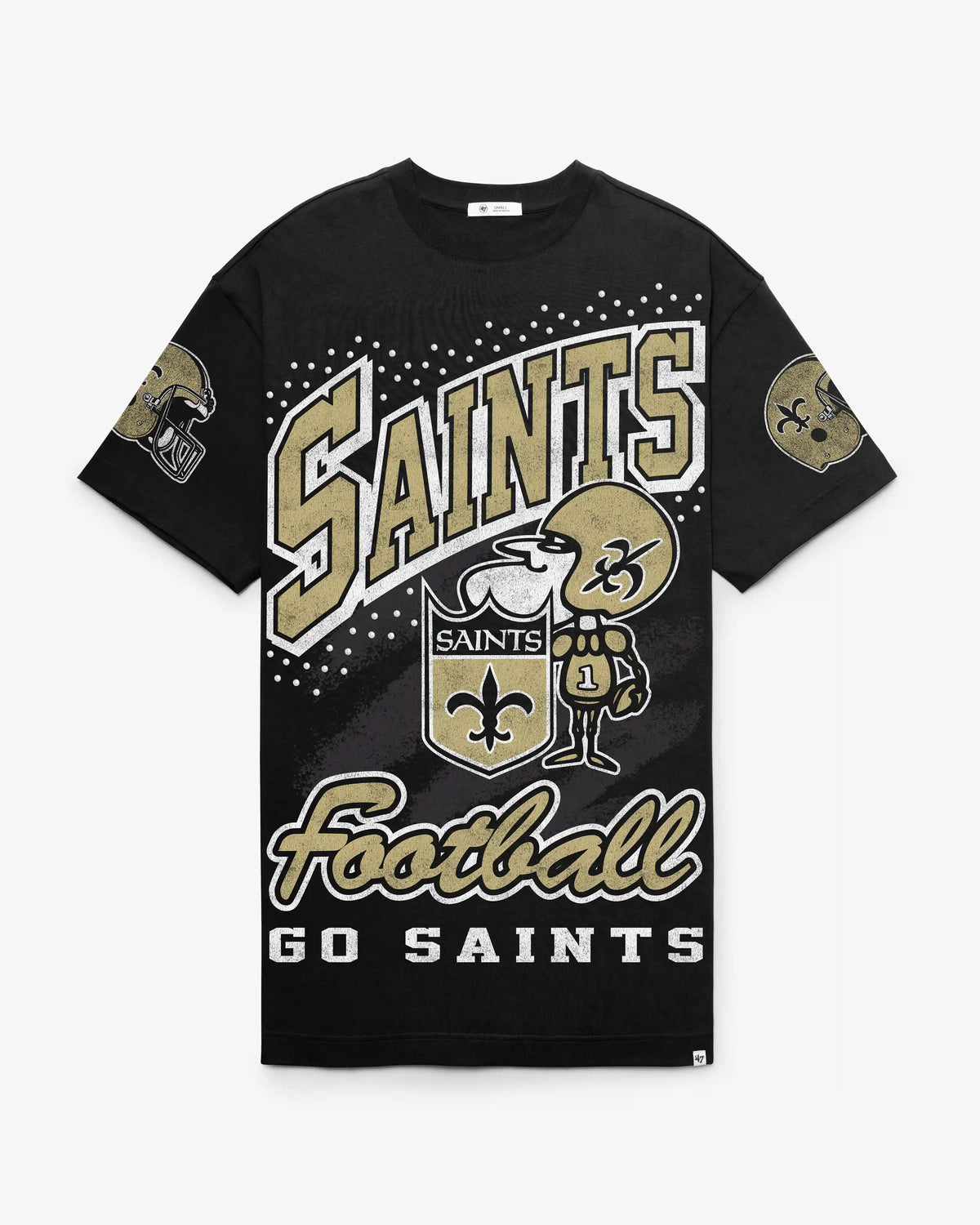 NEW ORLEANS SAINTS HISTORIC GEMSTONE SWASH '47 WOMEN'S T-SHIRT DRESS