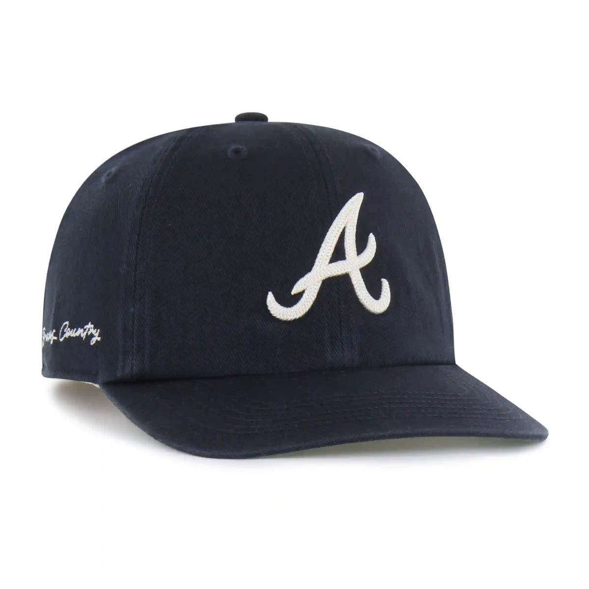 ATLANTA BRAVES CHAIN SIDE STITCH '47 CLEAN UP FLAT BRIM