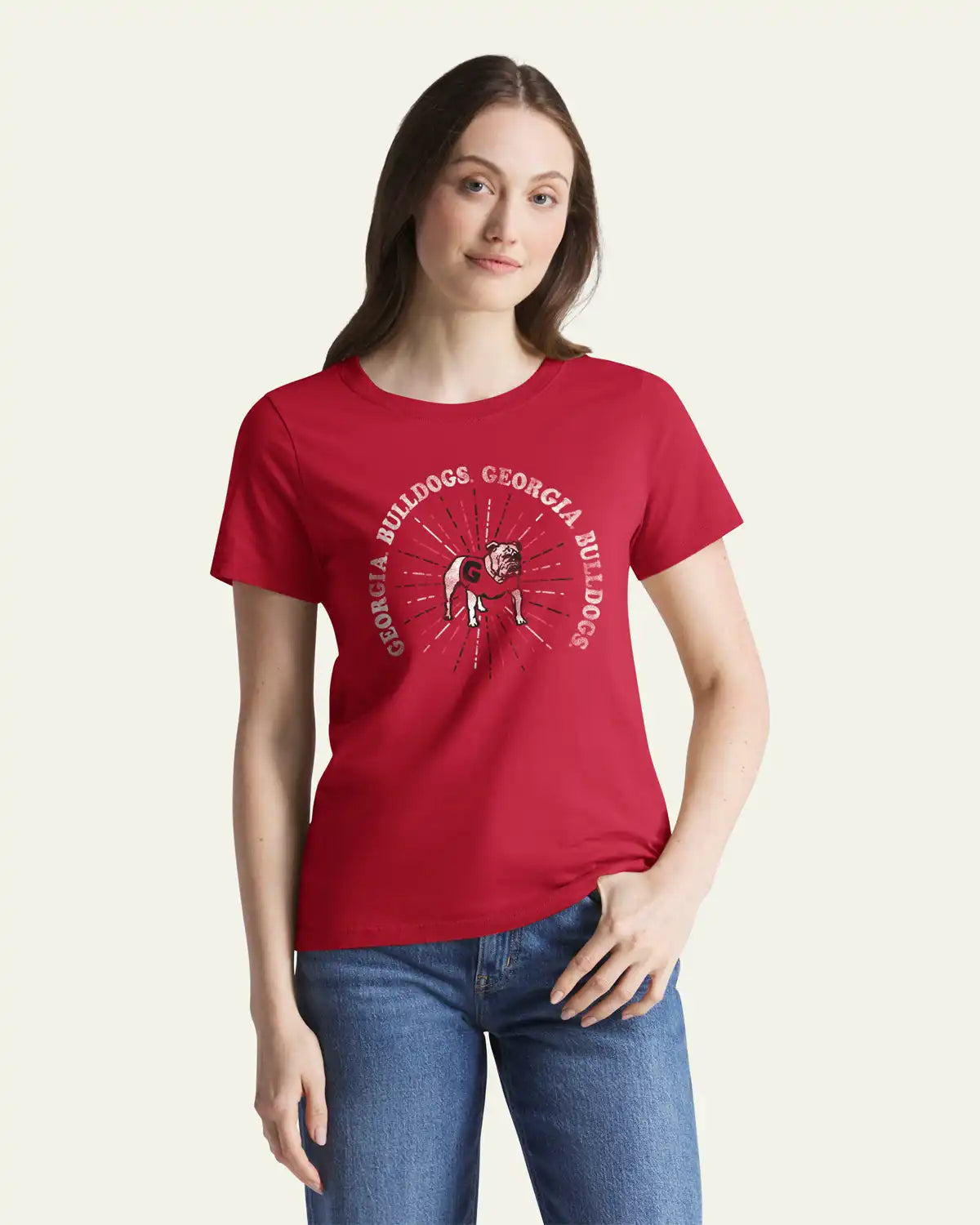 GEORGIA BULLDOGS SHINE LINES '47 WOMEN'S EVERYDAY TEE