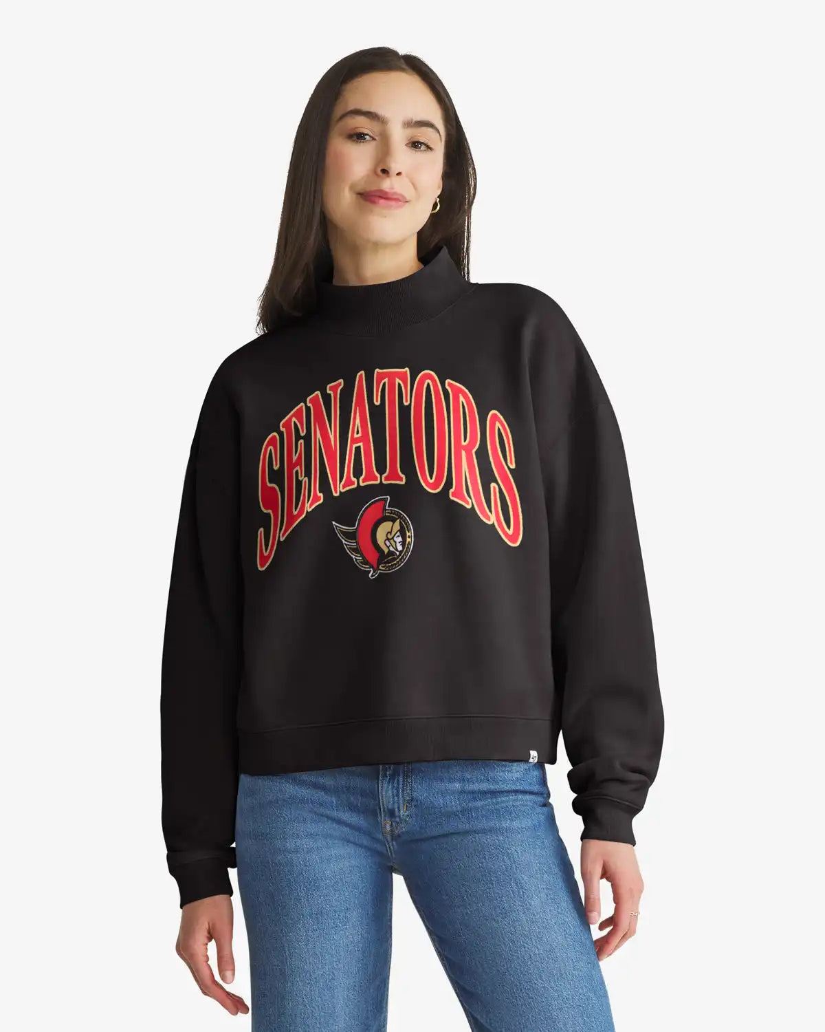 OTTAWA SENATORS VANTAGE '47 WOMEN'S MOCK NECK PULLOVER