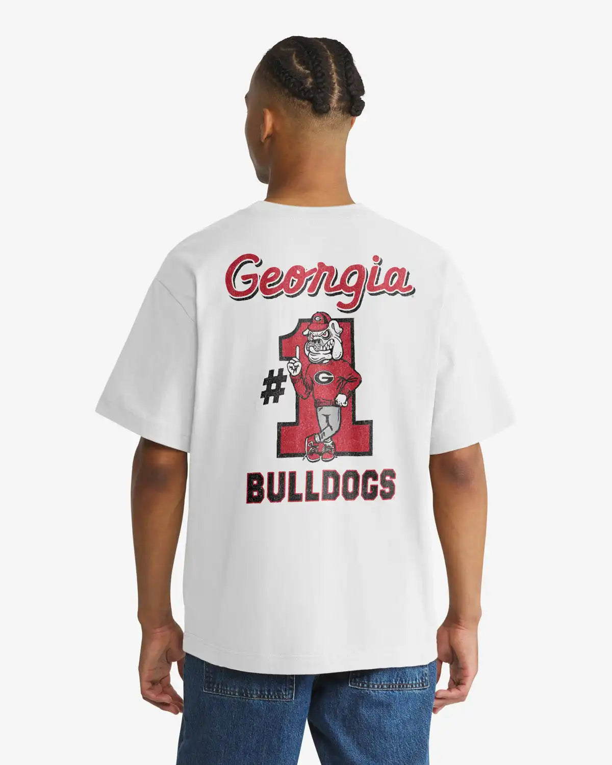 GEORGIA BULLDOGS CAMPUS MASCOT BACKER '47 FOUNDATION TEE