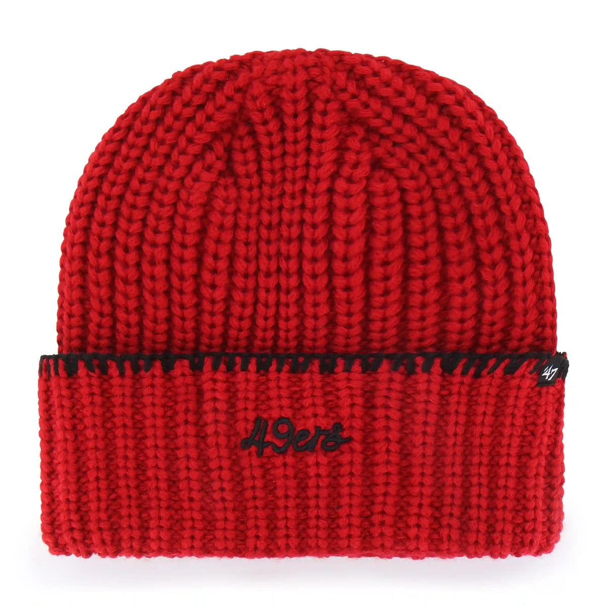 SAN FRANCISCO 49ERS BLANKET STITCH '47 WOMEN'S CUFF KNIT