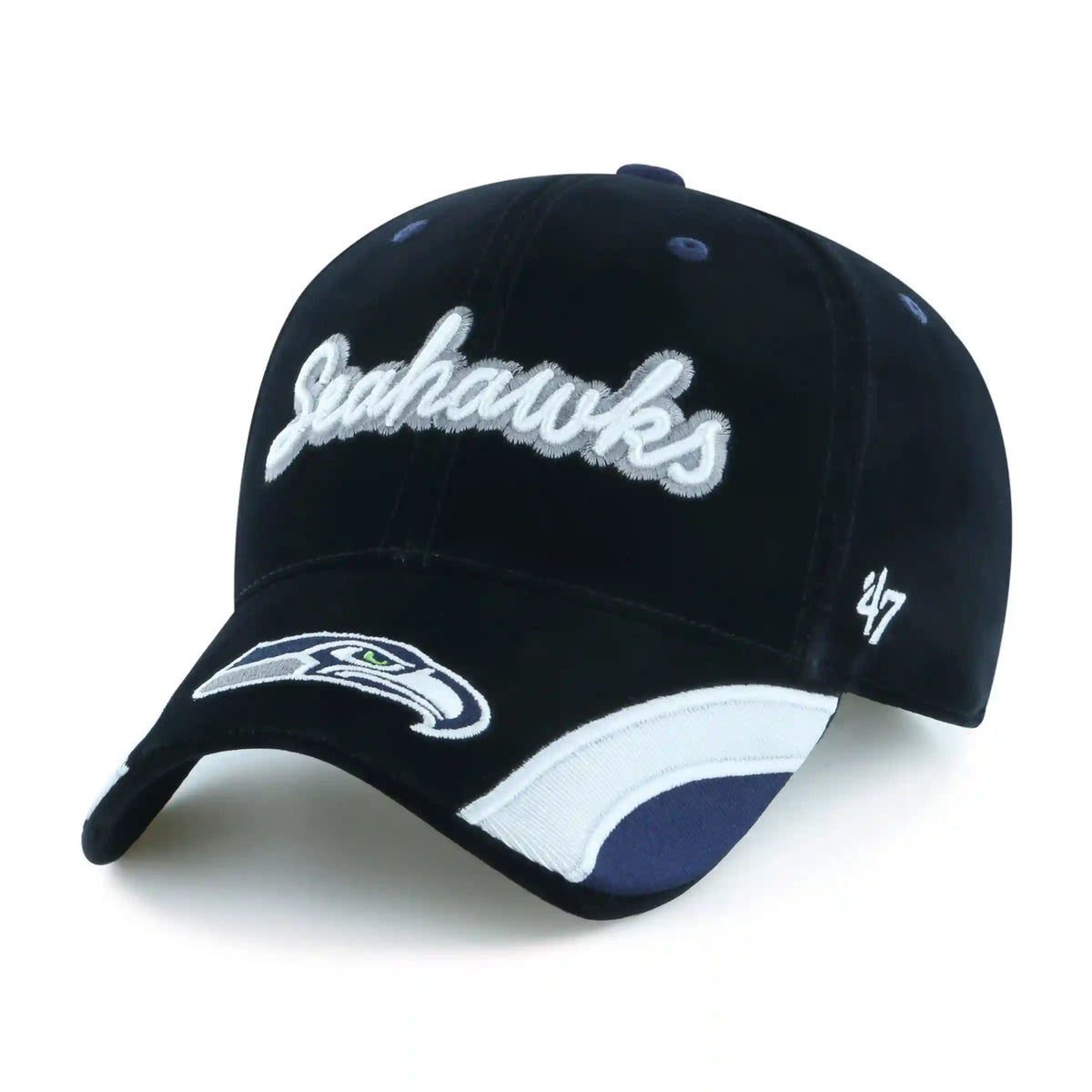 SEATTLE SEAHAWKS VELVET DENIM SCRIPT '47 WOMEN'S MVP