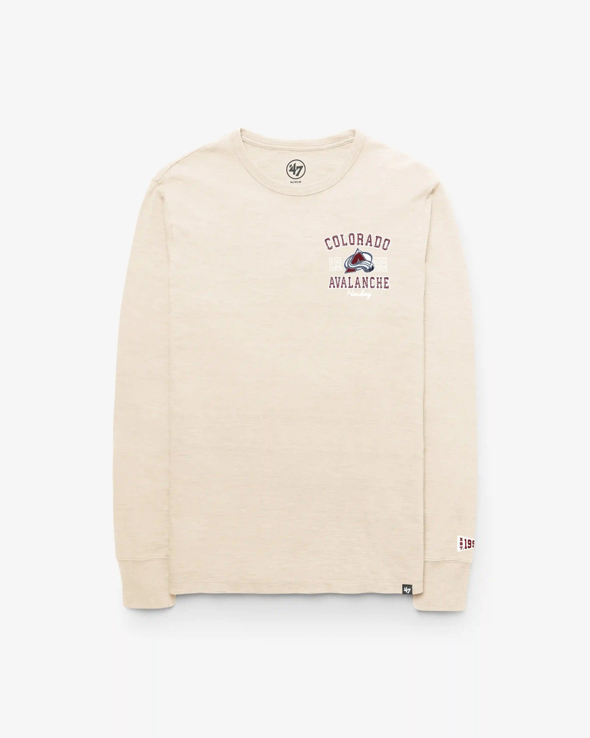COLORADO AVALANCHE EGREMONT WELL WORN '47 HEAVY SLUB LONG SLEEVE TEE