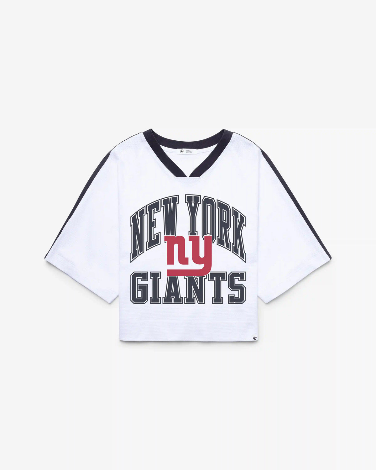 NEW YORK GIANTS HISTORIC BIG OVERARCH '47 WOMEN'S DROP NEEDLE RAGLAN JERSEY