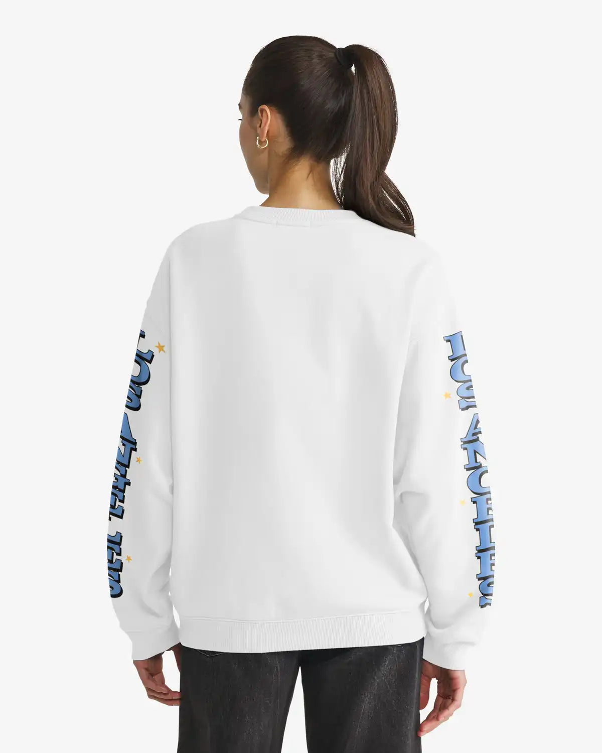 LOS ANGELES CHARGERS HISTORIC THUNDEROUS '47 WOMEN'S OVERSIZED CREW