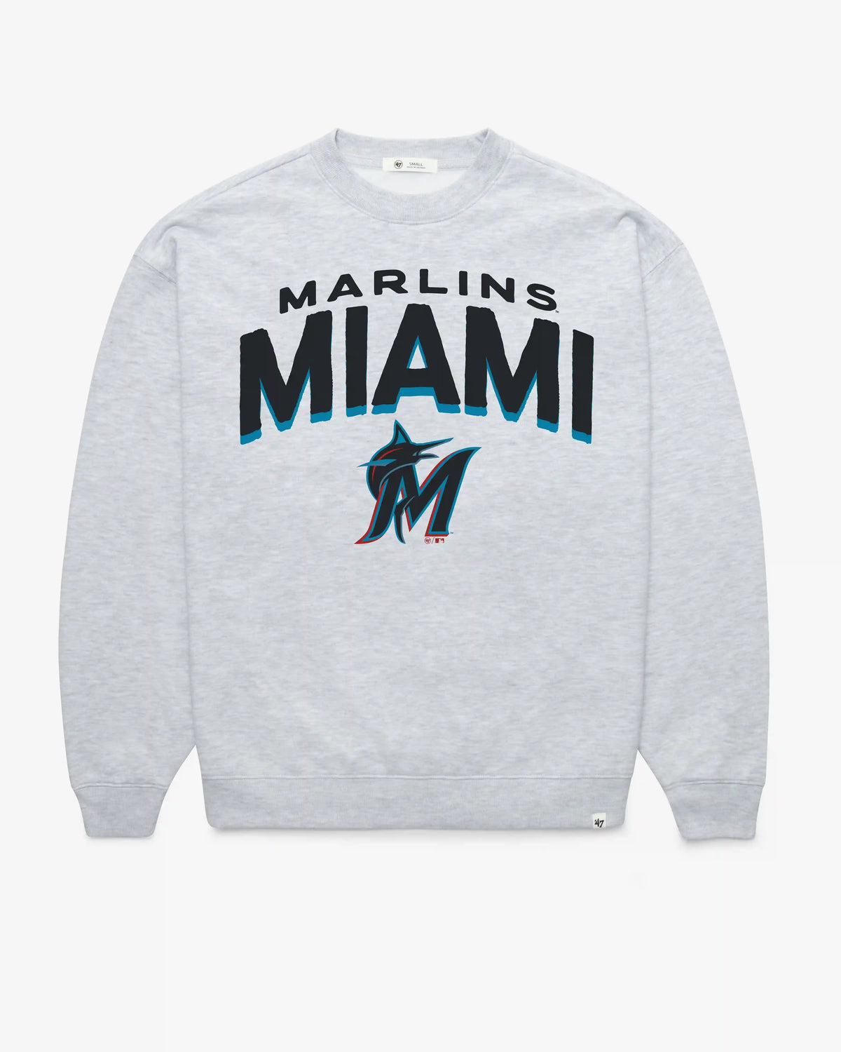 MIAMI MARLINS CAMPUS ARCH CLOUD '47 OVERSIZED CREW WOMENS