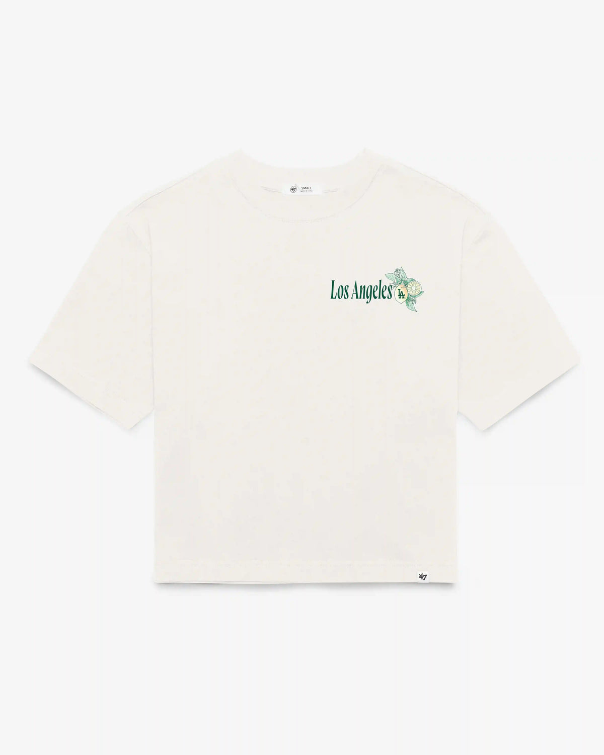 LOS ANGELES DODGERS VACAY SCENES BACKER '47 REED CITY TEE WOMENS