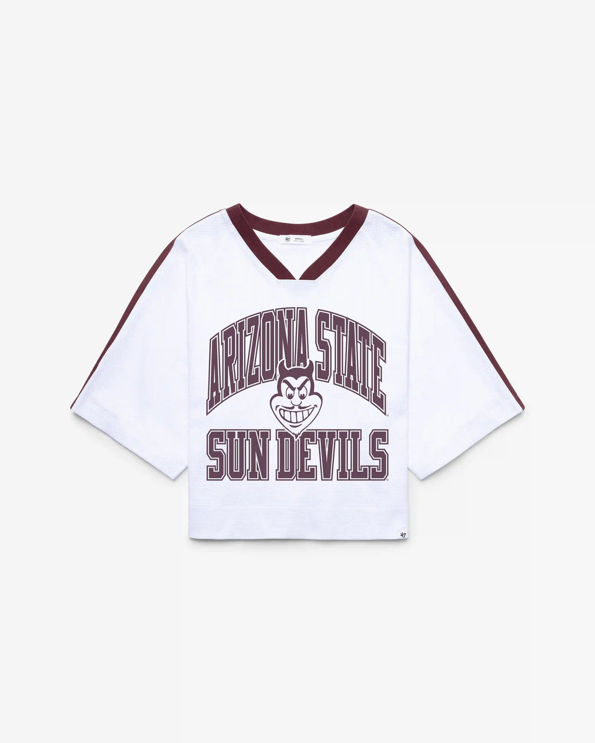 ARIZONA STATE SUN DEVILS ASU VINTAGE BIG OVERARCH '47 WOMEN'S DROP NEEDLE RAGLAN JERSEY