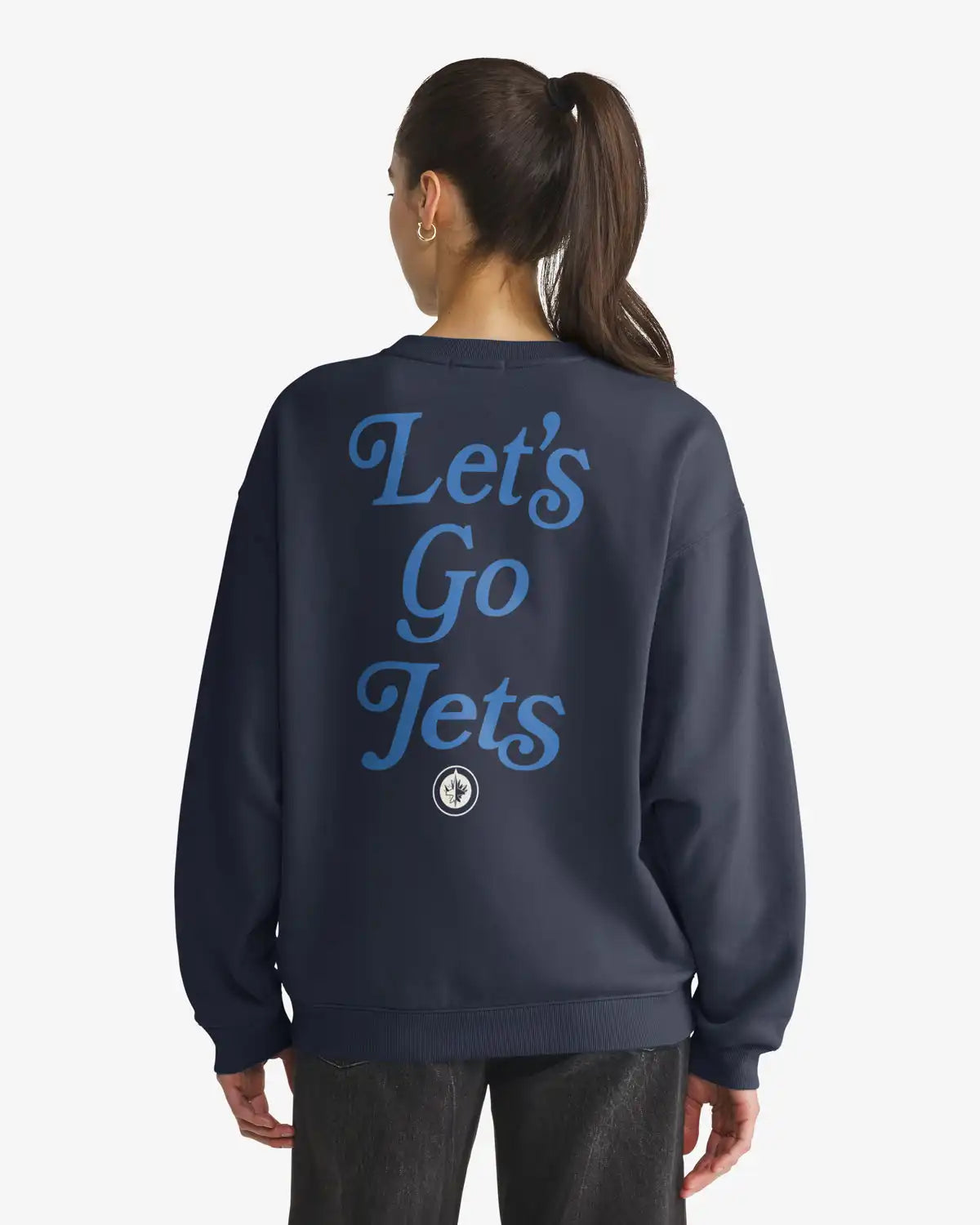 WINNIPEG JETS SHOUT IT OUT '47 WOMEN'S OVERSIZED CREW