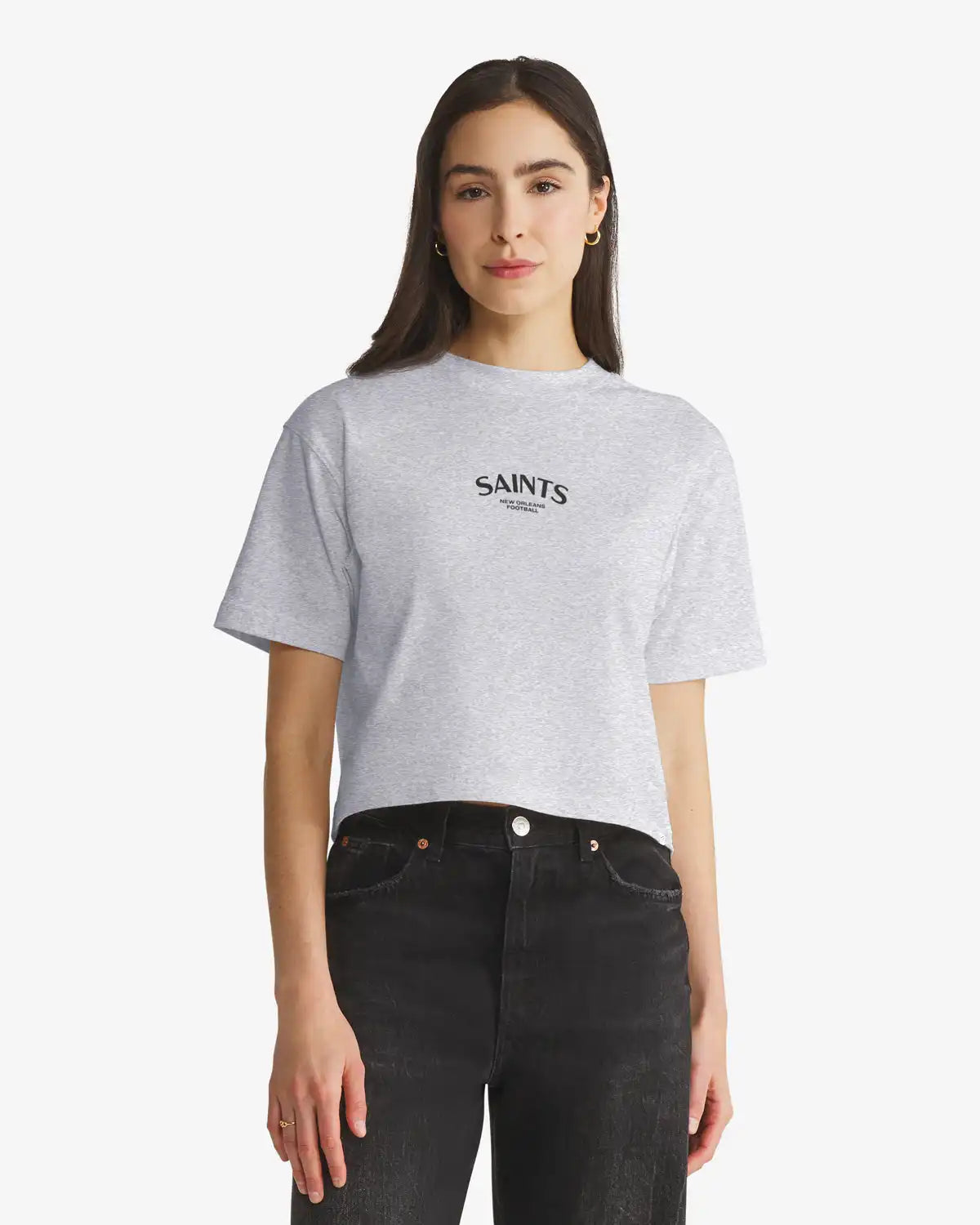 NEW ORLEANS SAINTS HADRIAN '47 FOUNDATION CROP TEE WOMENS