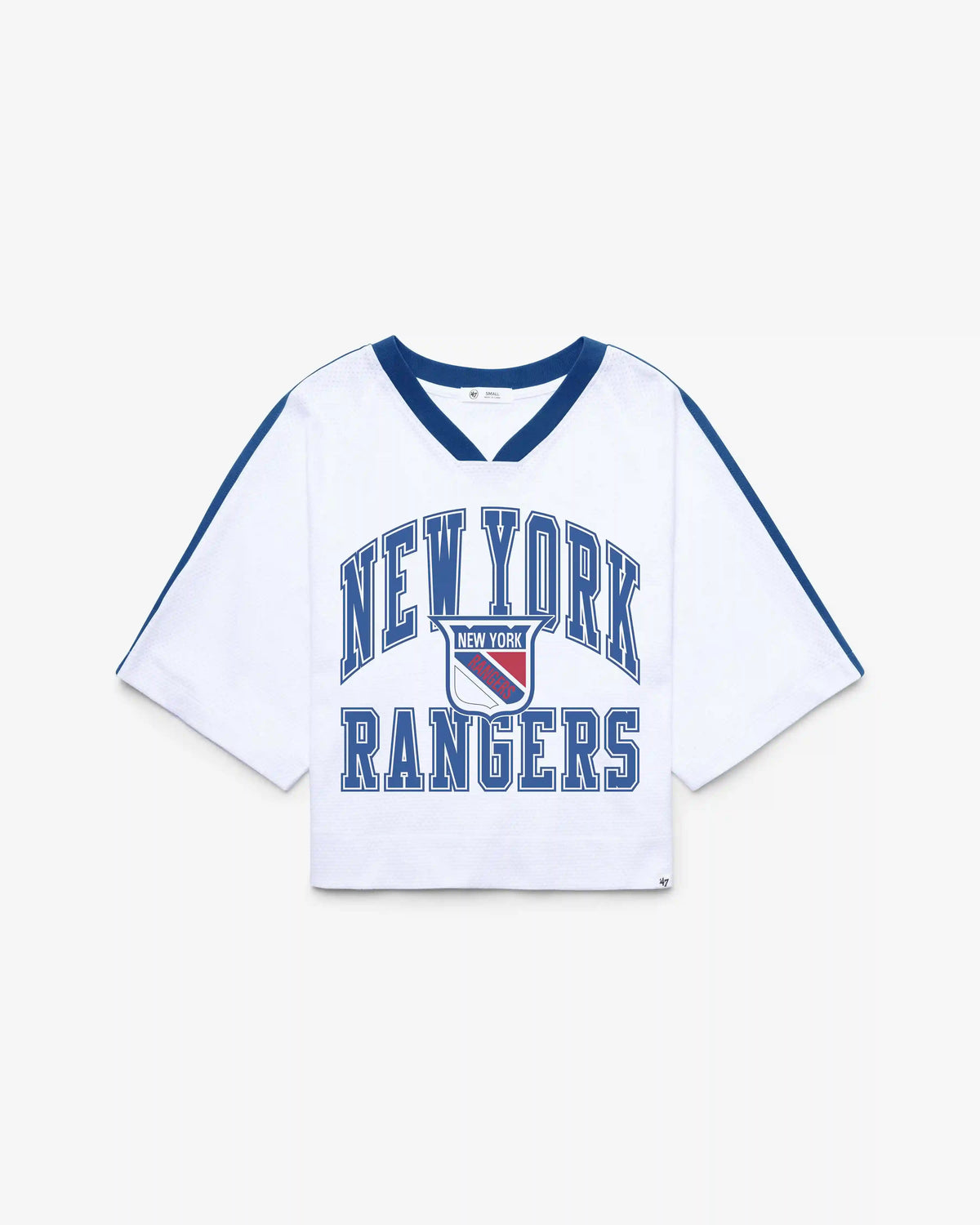 NEW YORK RANGERS VINTAGE BIG OVERARCH '47 WOMEN'S DROP NEEDLE RAGLAN