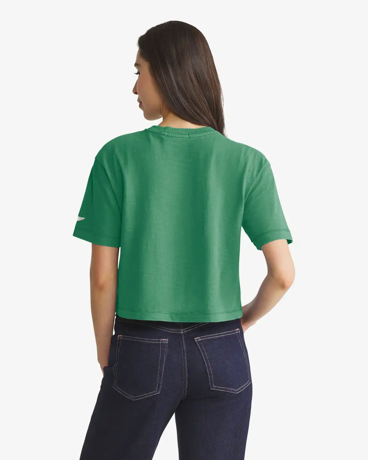 NEW YORK JETS HISTORIC ELMORE WELL WORN '47 HEAVY SLUB TEE WOMENS
