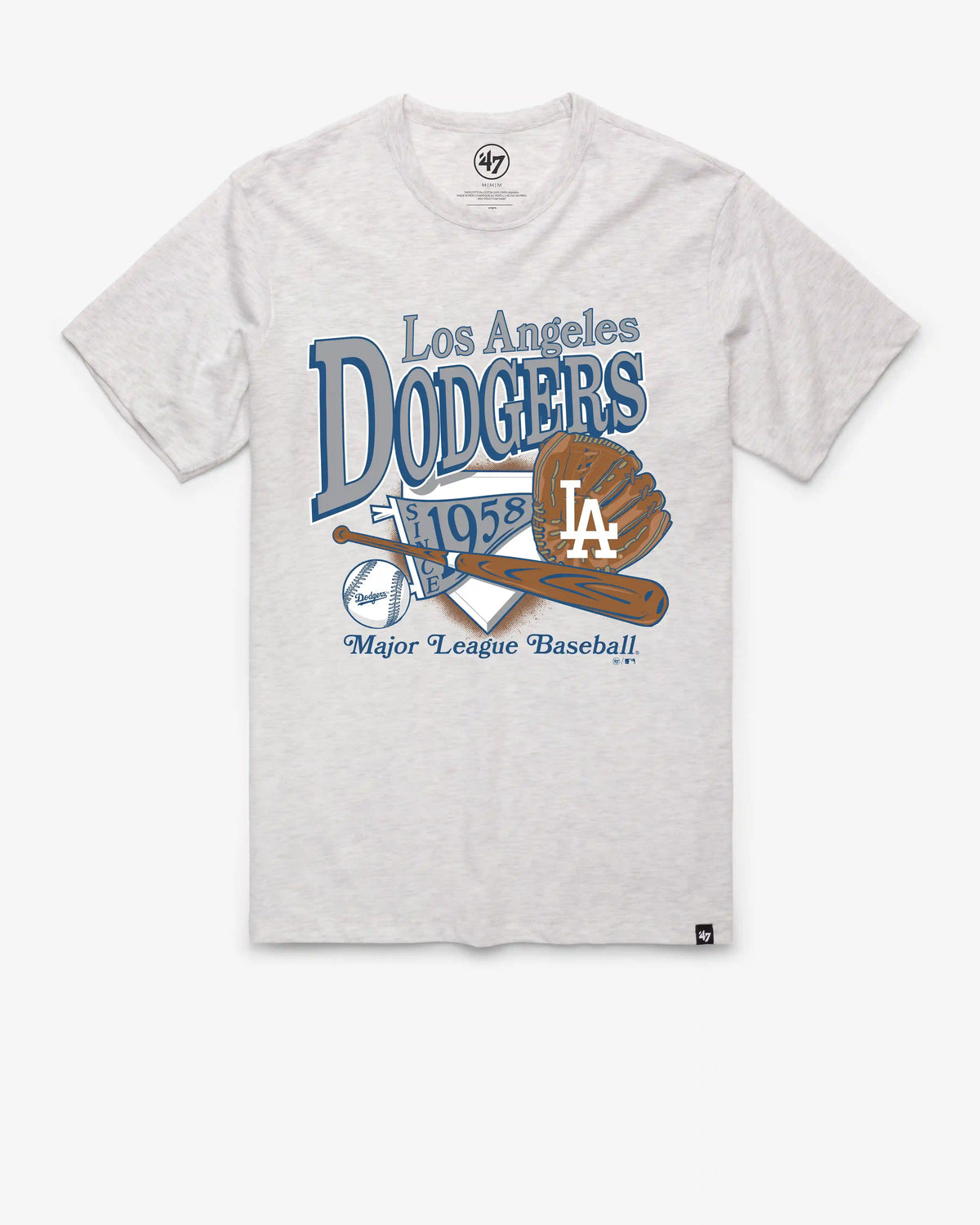 LOS ANGELES DODGERS AT BAT '47 FRANKLIN TEE