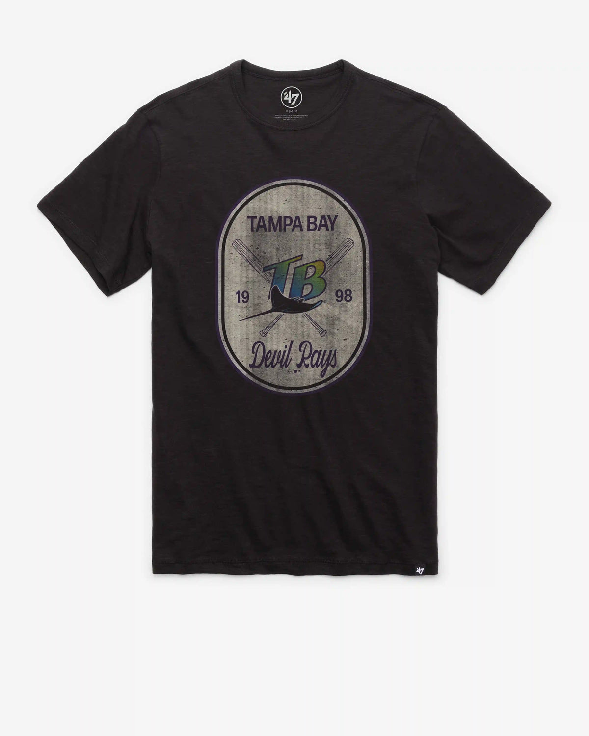 TAMPA BAY RAYS COOPERSTOWN CROSS PATCH '47 SCRUM TEE