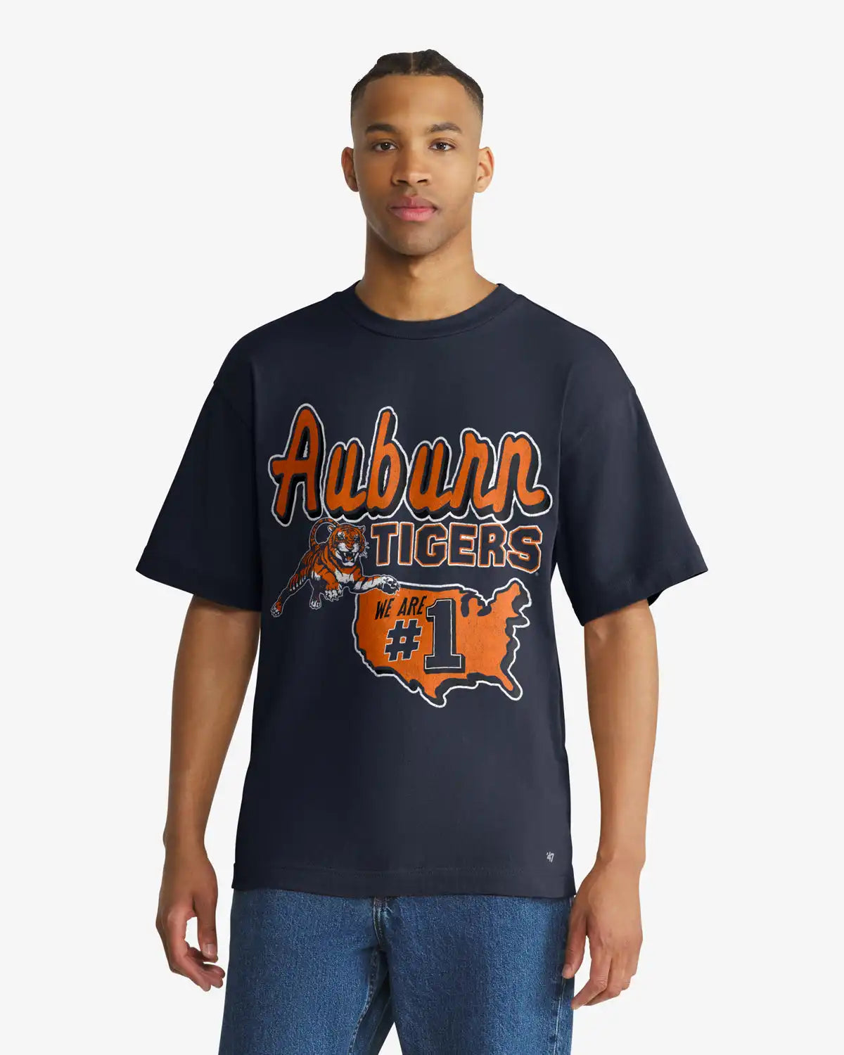 AUBURN TIGERS VINTAGE MASCOT MANIA '47 FOUNDATION TEE