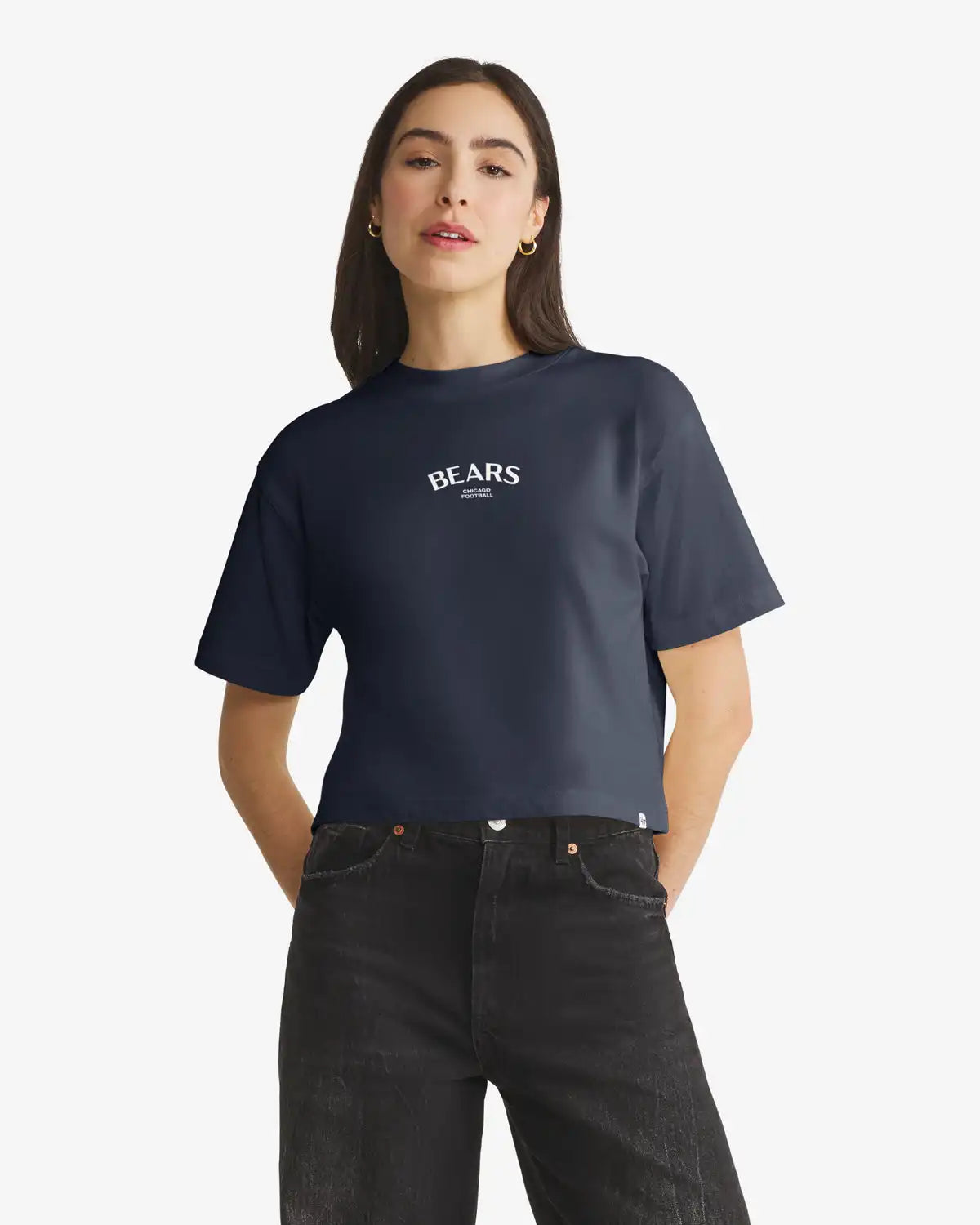 CHICAGO BEARS HADRIAN '47 FOUNDATION CROP TEE WOMENS