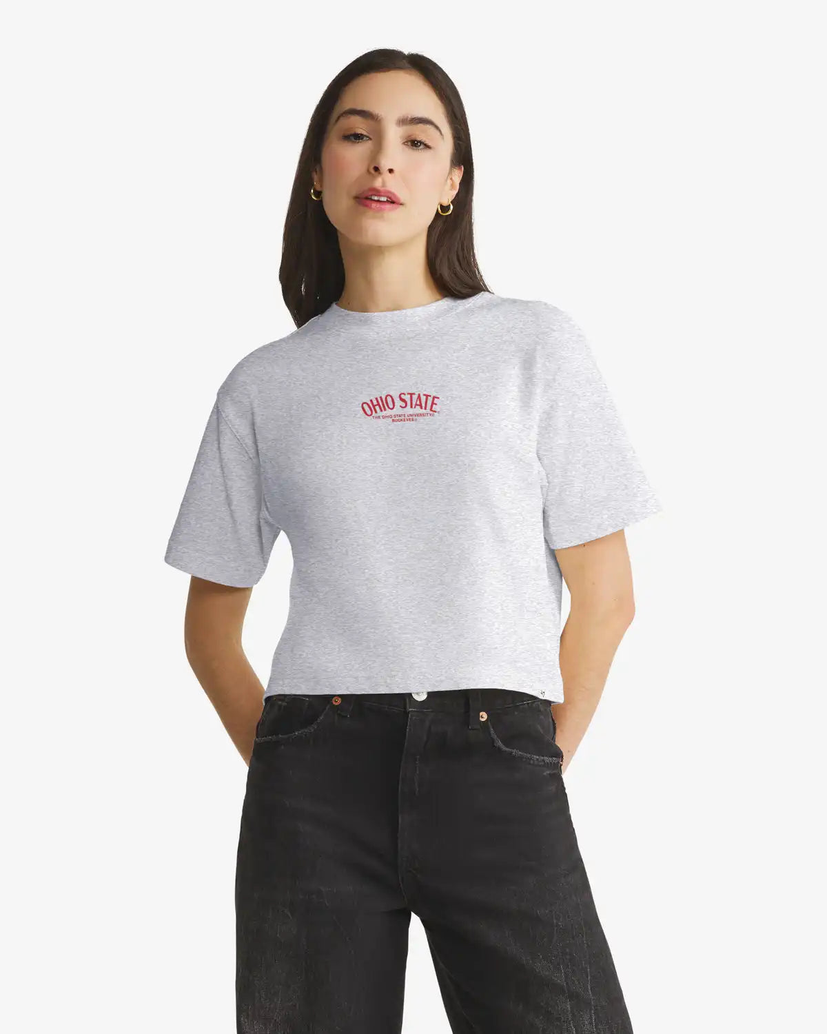 OHIO STATE BUCKEYES HADRIAN '47 FOUNDATION CROP TEE WOMENS
