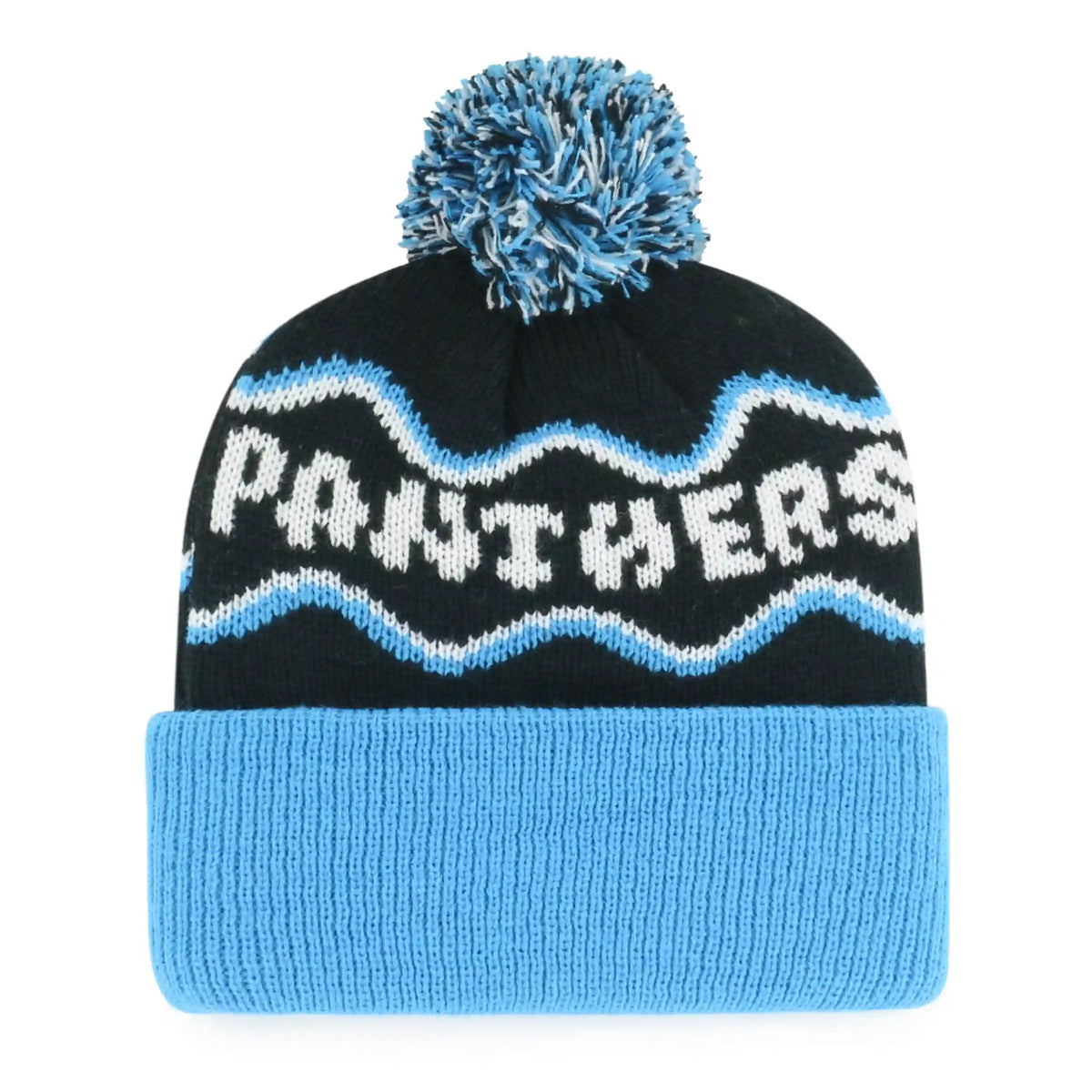 CAROLINA PANTHERS SQUIGGLE SCRIPT '47 KID'S CUFF KNIT