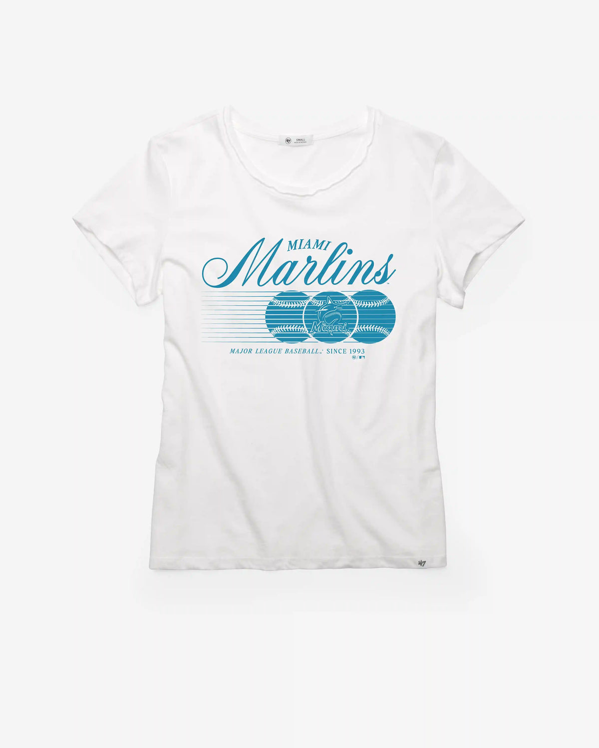 MIAMI MARLINS SPEED THROW '47 WOMEN'S FRANKIE TEE