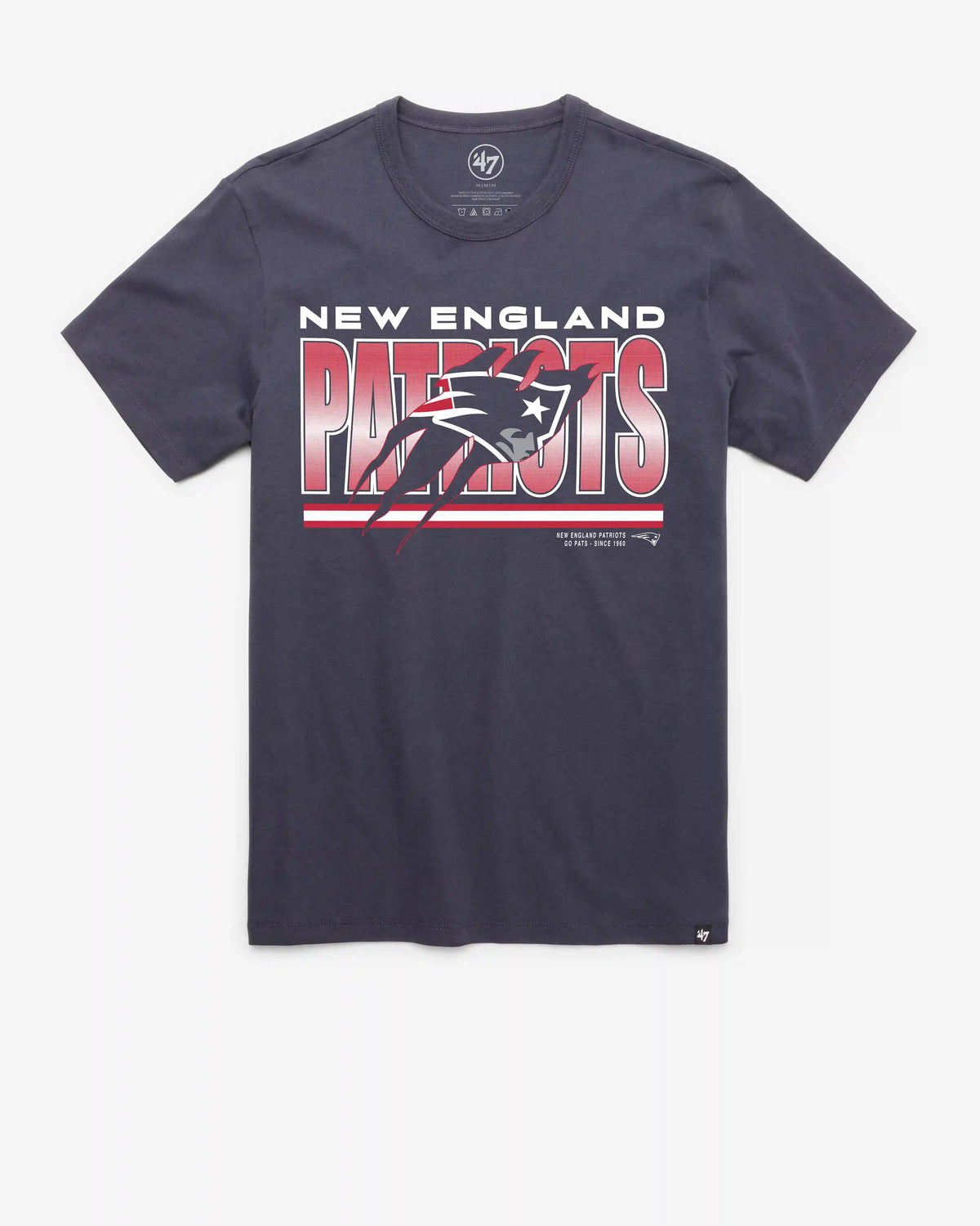 NEW ENGLAND PATRIOTS TEAM THUNDER RIP '47 FRANKLIN TEE