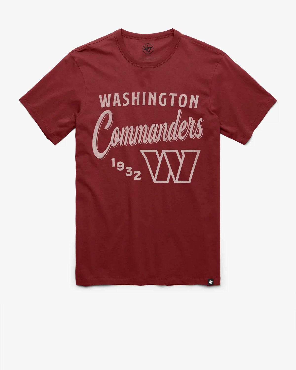 WASHINGTON COMMANDERS SCRIPT '47 FRANKLIN TEE