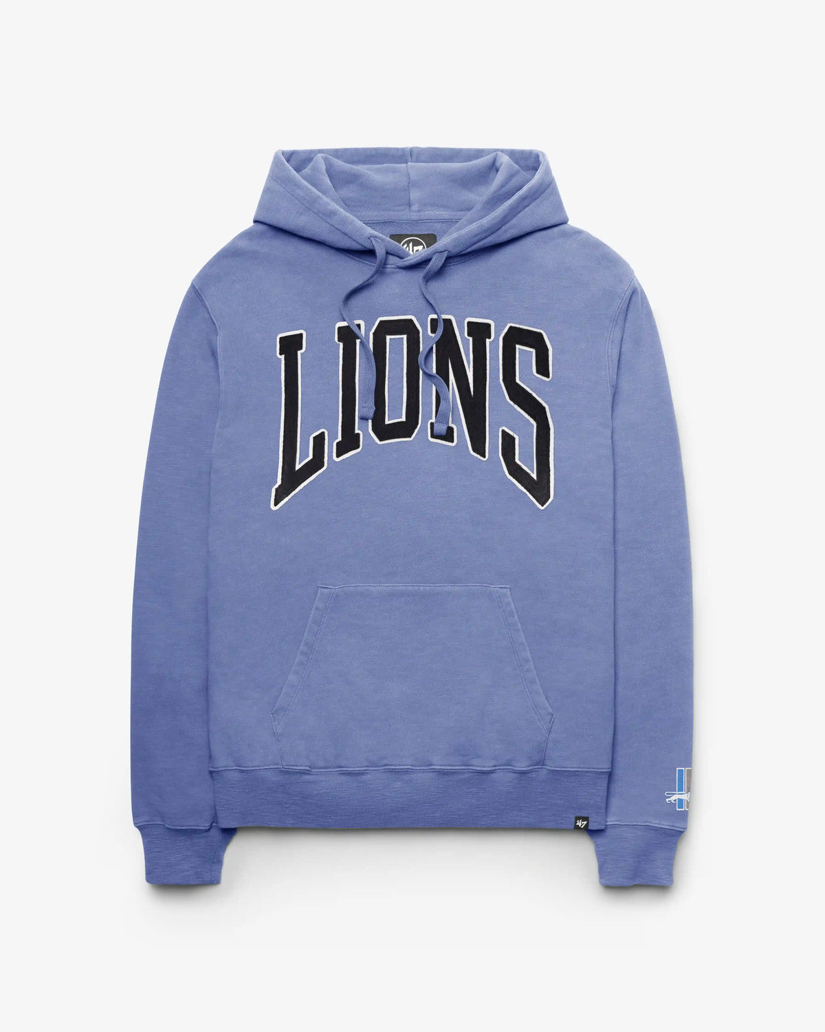 DETROIT LIONS HISTORIC GROTON WELL WORN '47 FRENCH TERRY HOOD
