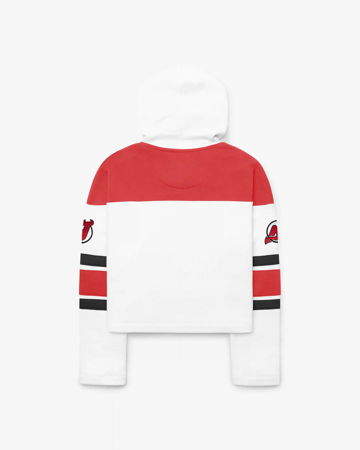 NEW JERSEY DEVILS CUT THRU CROPPED '47 WOMEN'S SUPERIOR LACER HOOD