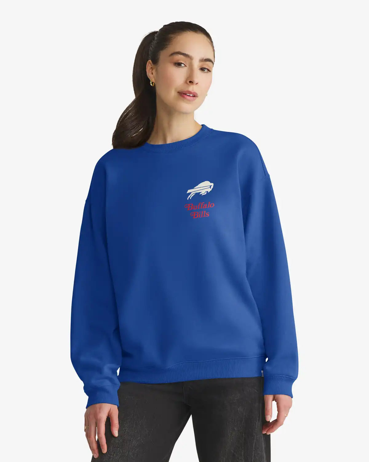 BUFFALO BILLS SHOUT IT OUT '47 OVERSIZED CREW WOMENS