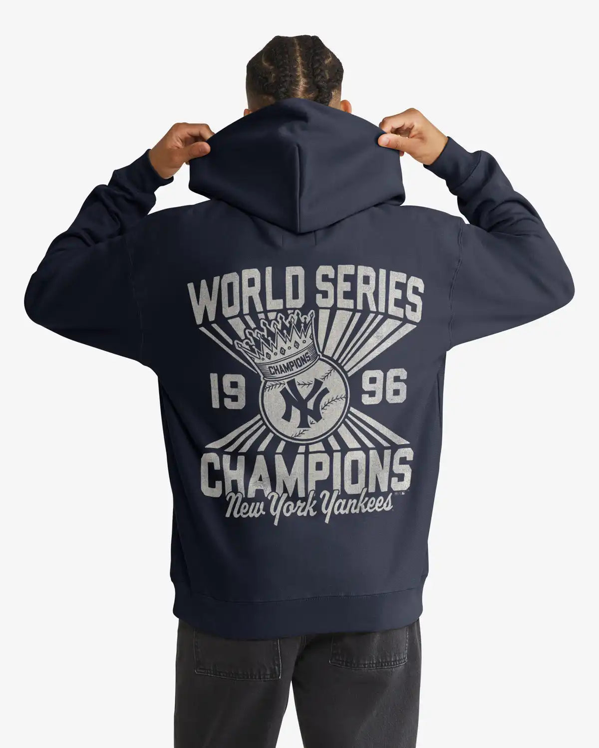 NEW YORK YANKEES COOPERSTOWN WORLD SERIES ANOITED '47 FOUNDATION HOOD