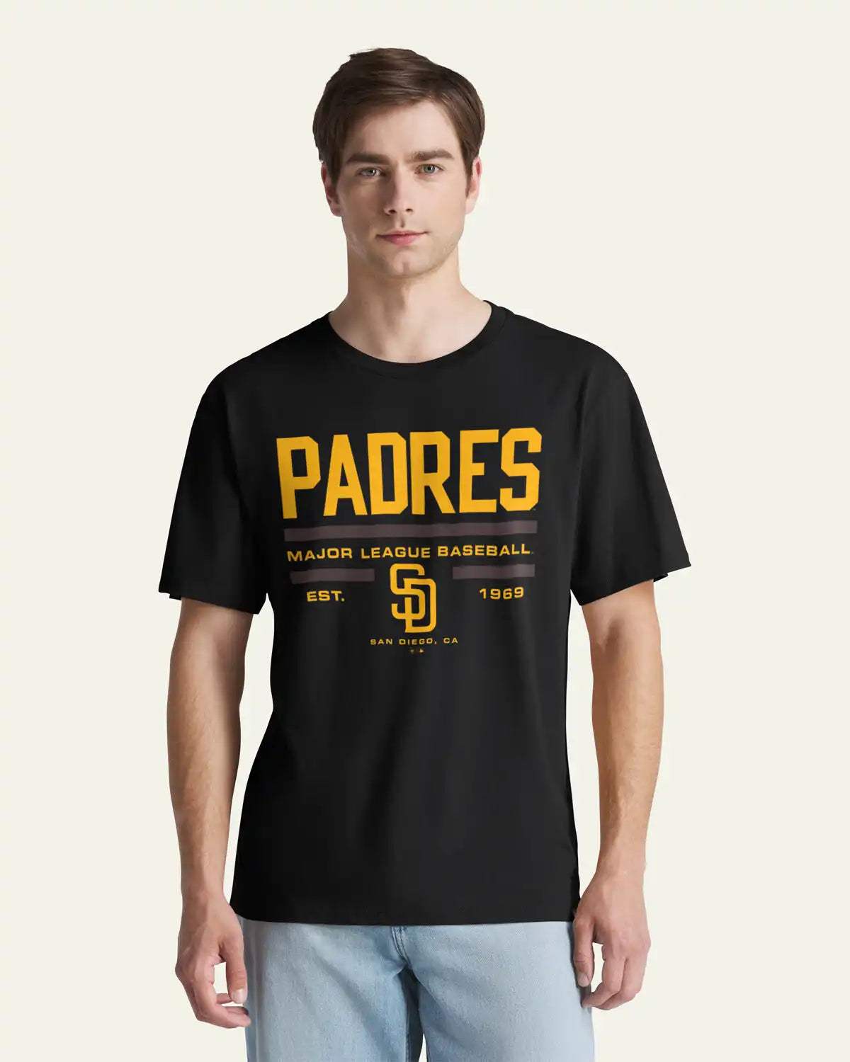 SAN DIEGO PADRES STACK BLOCK '47 EVERYDAY TEE