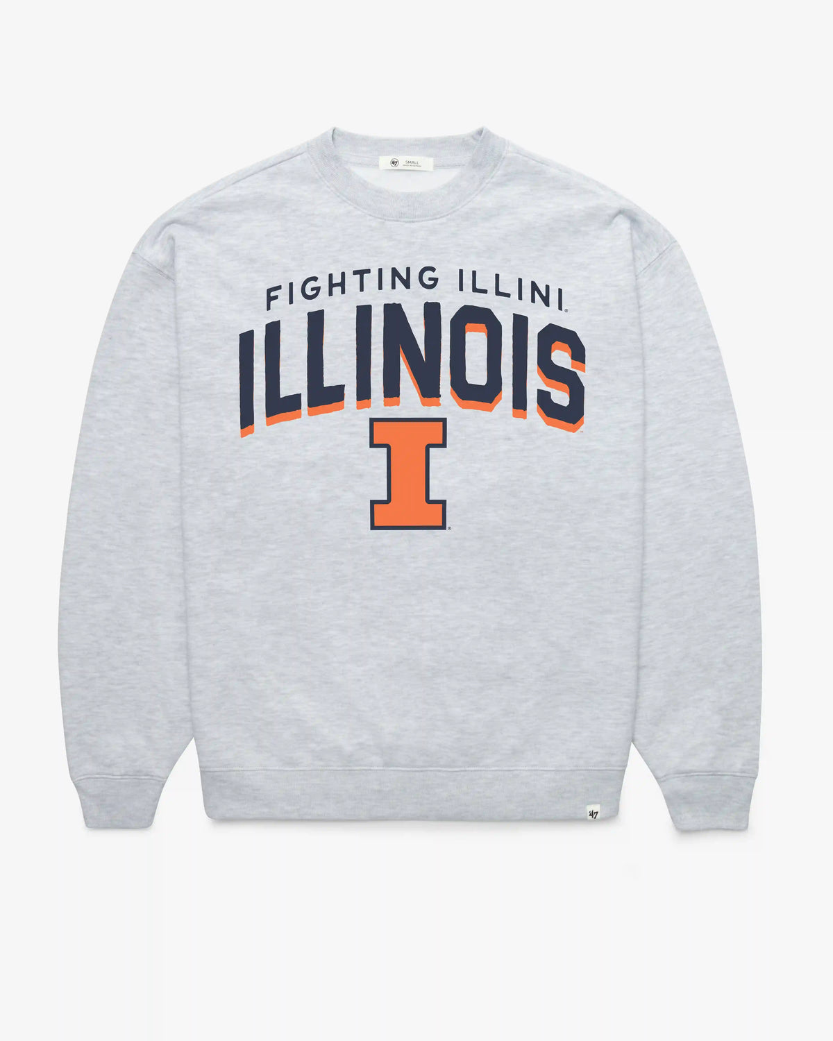 ILLINOIS FIGHTING ILLINI CAMPUS ARCH CLOUD '47 OVERSIZED CREW WOMENS