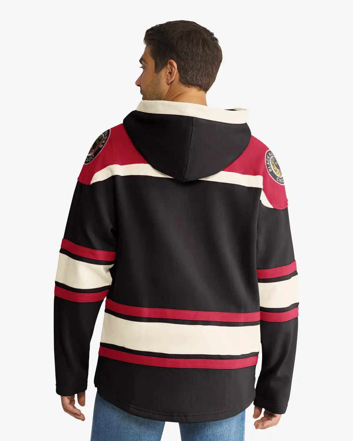 CHICAGO BLACKHAWKS VINTAGE SUPERIOR '47 LACER HOOD