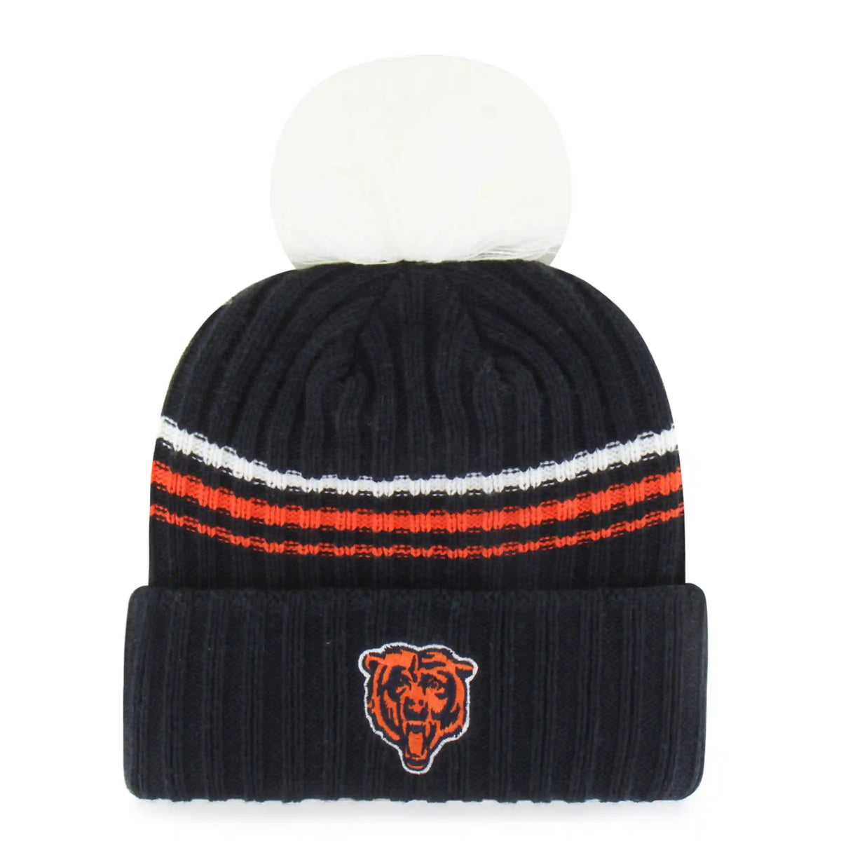 CHICAGO BEARS FUZZY SCRIPT '47 WOMEN'S CUFF KNIT