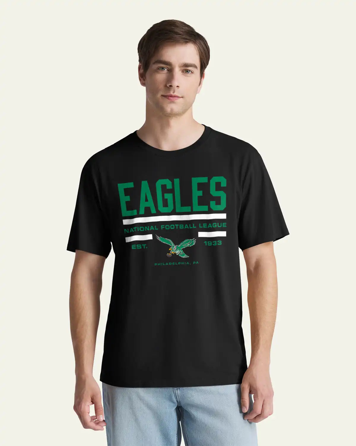 PHILADELPHIA EAGLES HISTORIC STACK BLOCK '47 EVERYDAY TEE