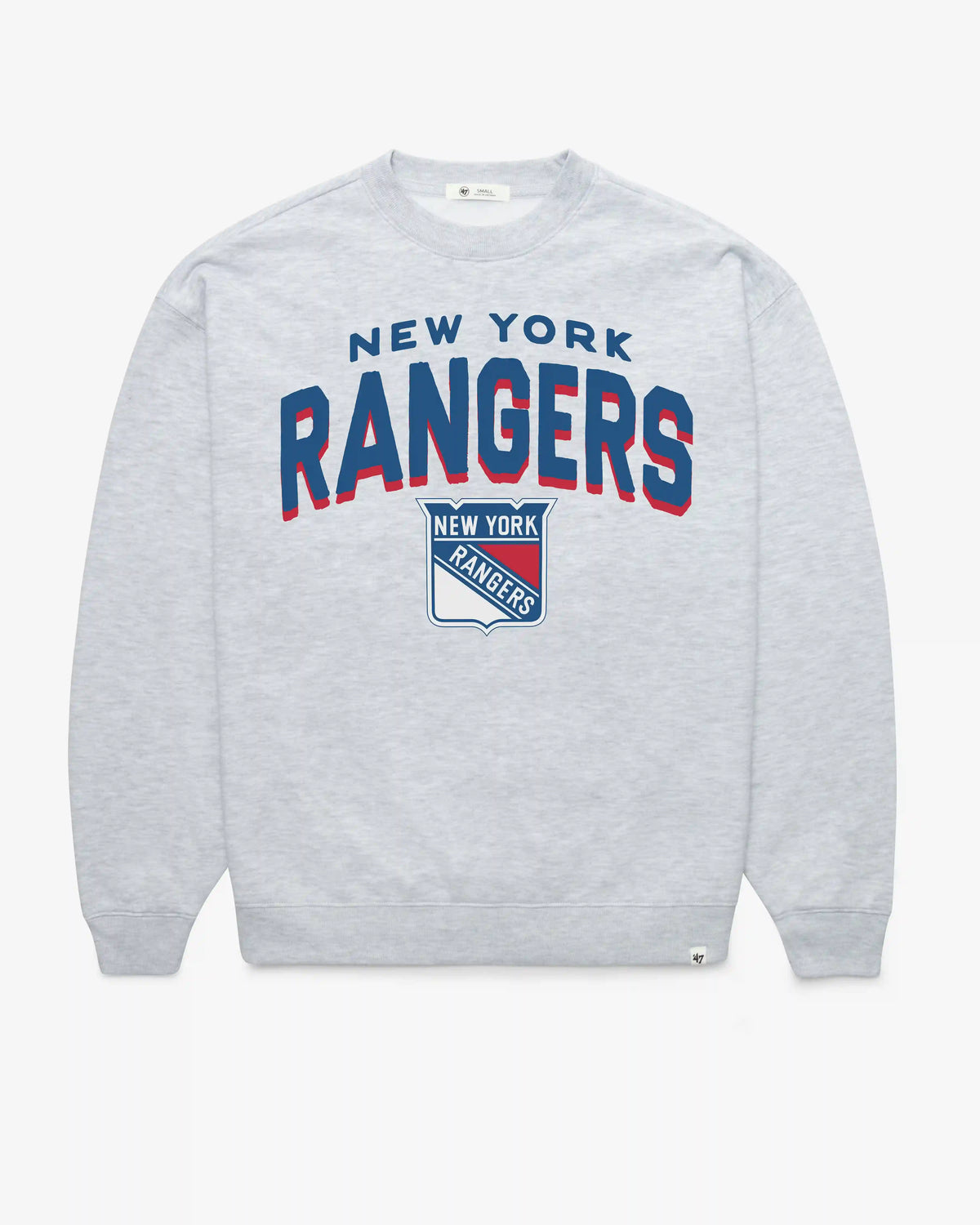 NEW YORK RANGERS CAMPUS ARCH CLOUD '47 OVERSIZED CREW WOMENS