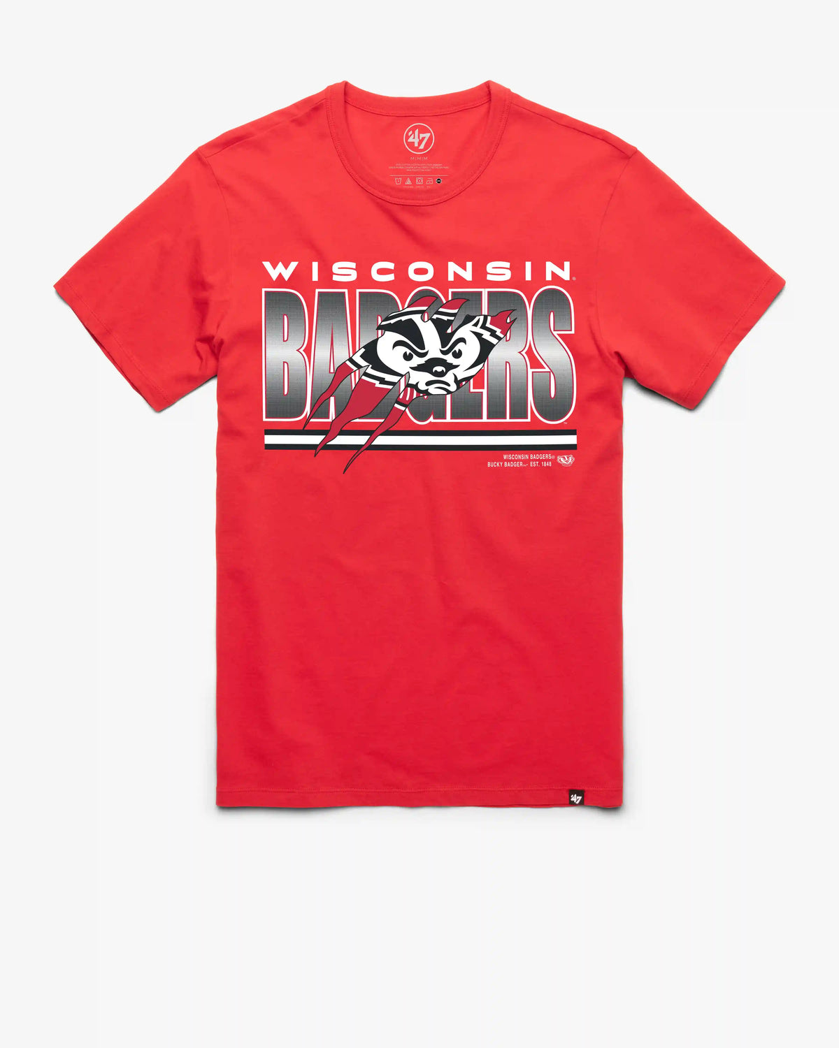 WISCONSIN BADGERS THUNDER RIP '47 FRANKLIN TEE