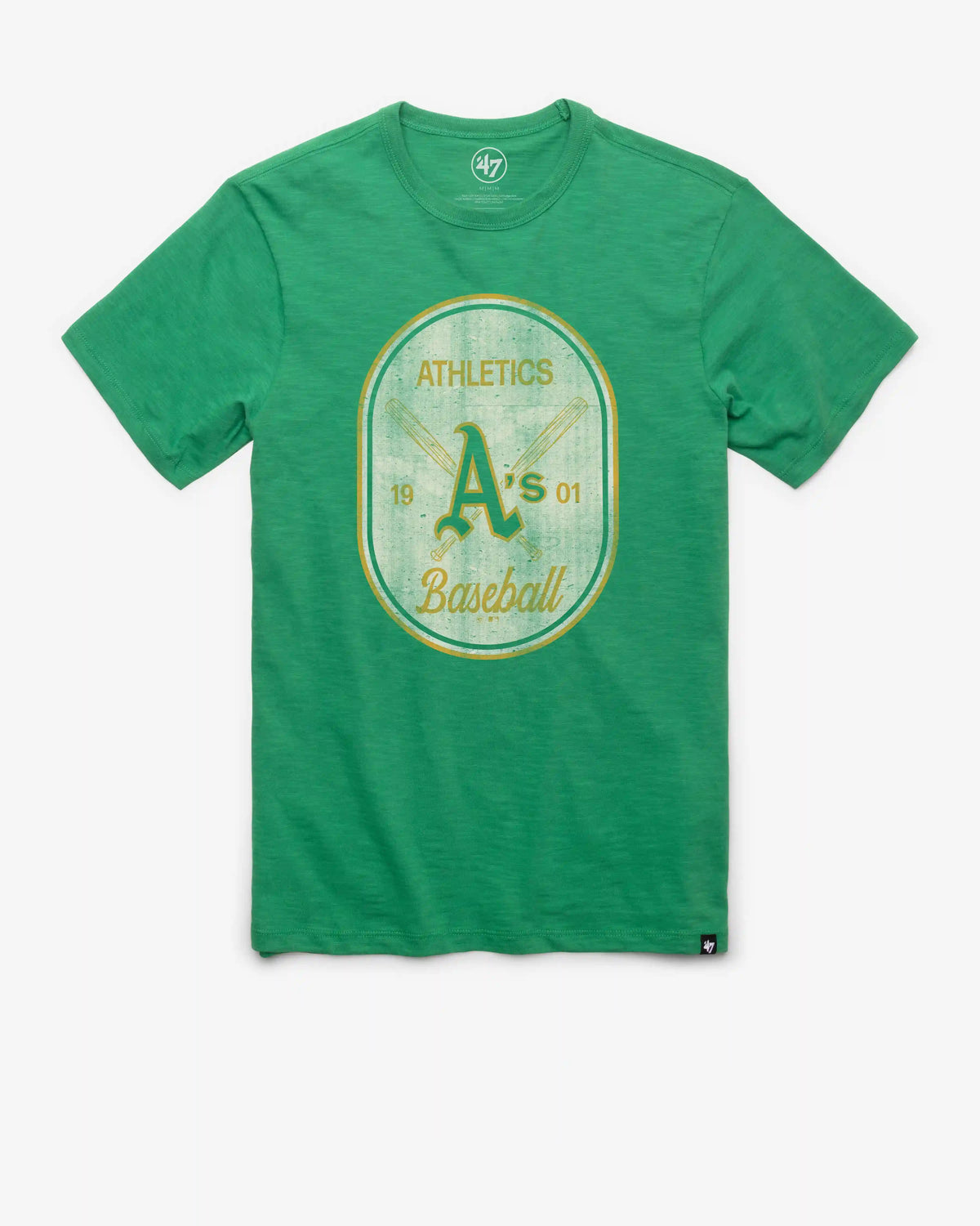 ATHLETICS BASEBALL COOPERTOWN CROSS PATCH '47 SCRUM TEE