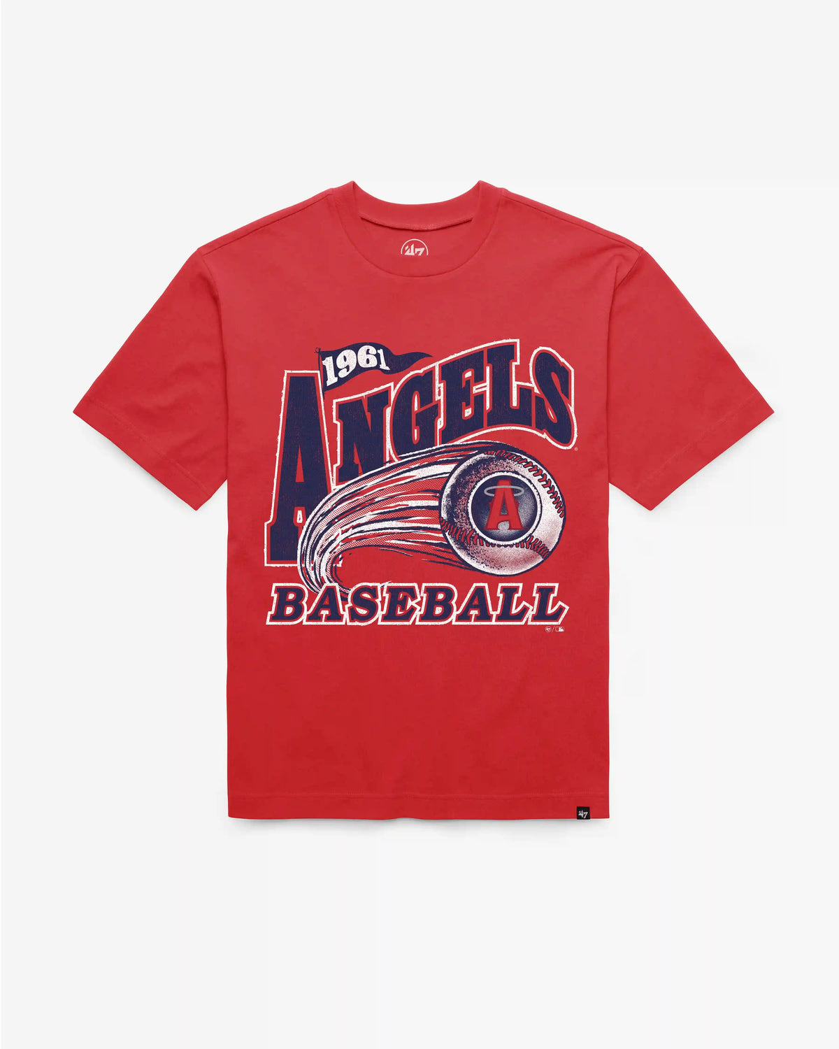 LOS ANGELES ANGELS CITY CONNECT GAME WORN CURVE '47 FOUNDATION TEE
