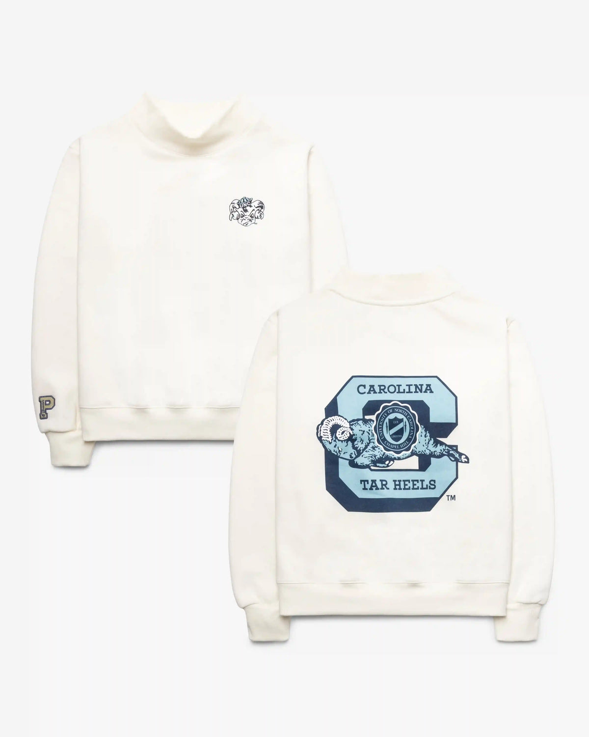 NORTH CAROLINA TAR HEELS UNC VINTAGE PARKE X '47 WOMEN'S MOCKNECK