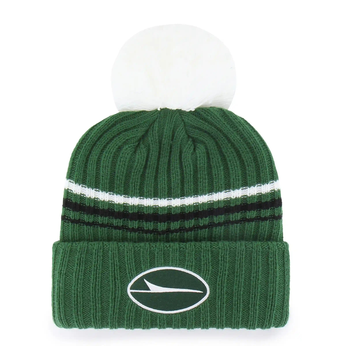 NEW YORK JETS FUZZY SCRIPT '47 WOMEN'S CUFF KNIT