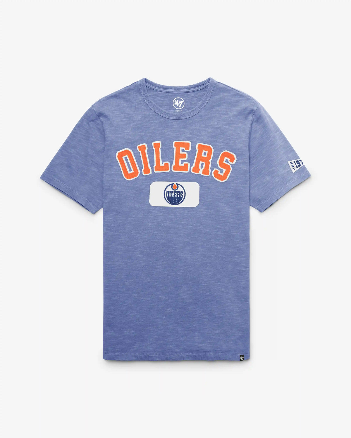 EDMONTON OILERS VINTAGE SEYMOORE WELL WORN '47 HEAVY SLUB TEE