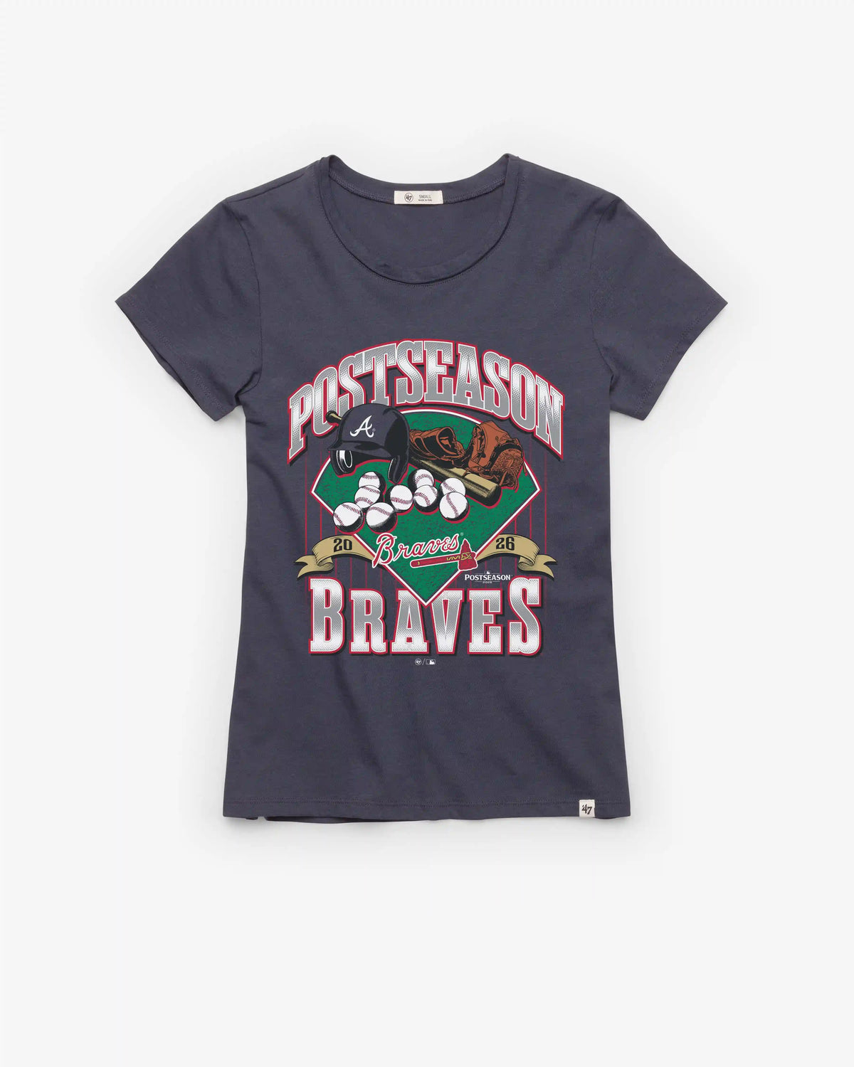 ATLANTA BRAVES 2026 POSTSEASON '47 WOMEN'S FRANKIE TEE