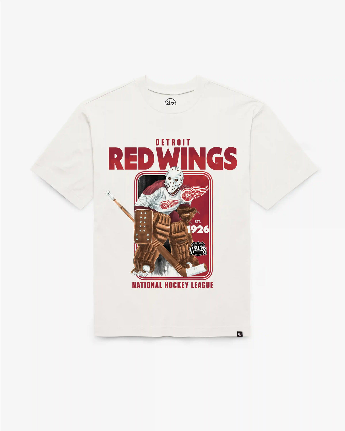 DETROIT RED WINGS VINTAGE PLAYBRUSH '47 FOUNDATION TEE