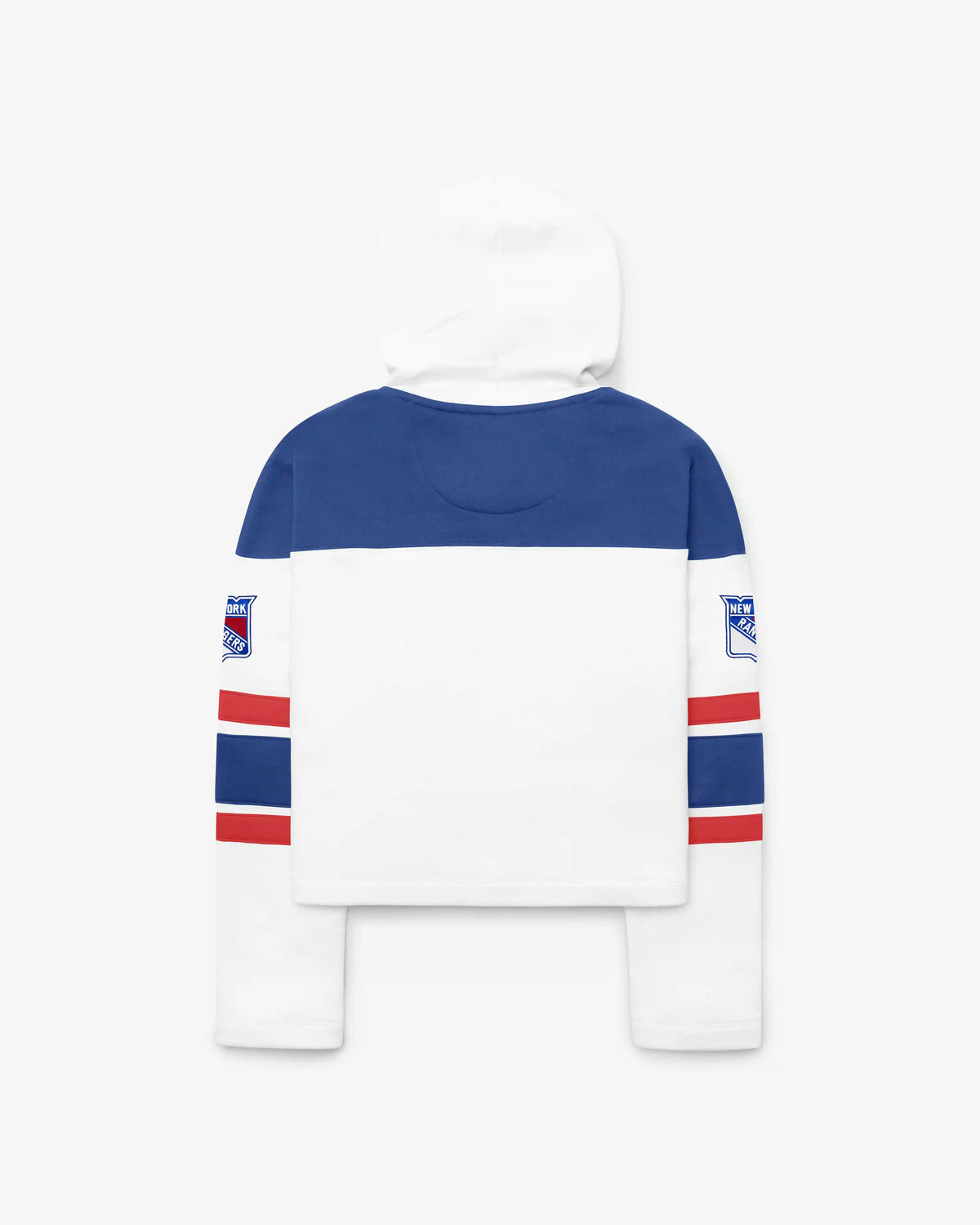 NEW YORK RANGERS CUT THRU CROPPED '47 WOMEN'S SUPERIOR LACER HOOD